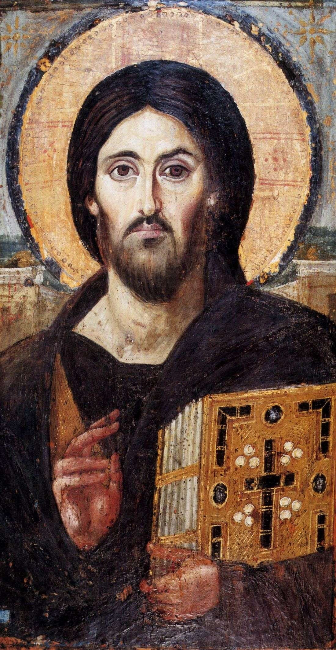 lifestyles, real people, 1080P, hairstyle, icon, adult, contemplation, portrait, byzantine, brick, beard, front view, jesus, one person, mustache, looking at camera, Phone HD Wallpaper
