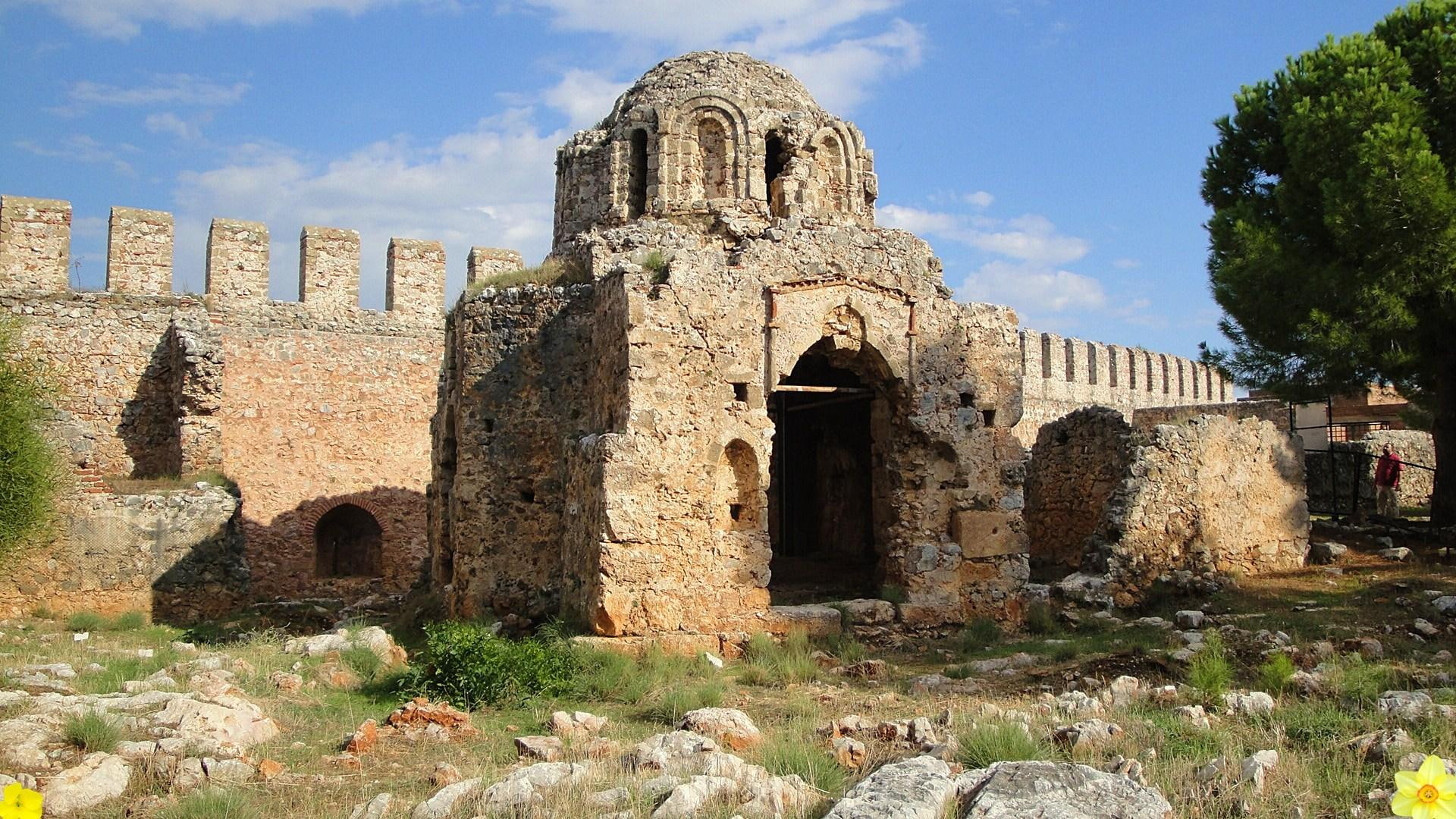 roemer, castle, byzantine, byzans, history, time, church, 1080P, beach, HD Wallpaper