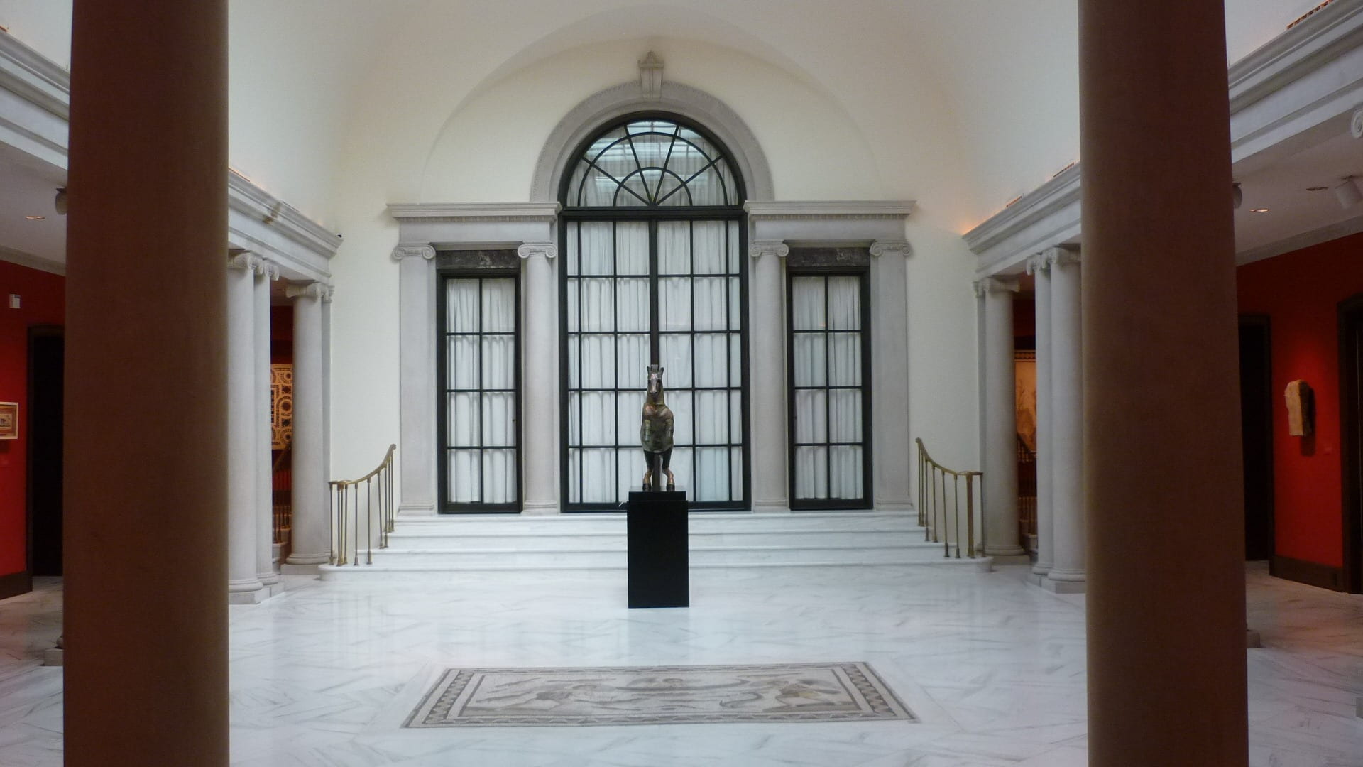 landmark, concrete, corridor, british, 1080P, house, athens, wealth, indoors, archeology, museum, britain, interior, byzantine museum, day, ceiling, no people, HD Wallpaper