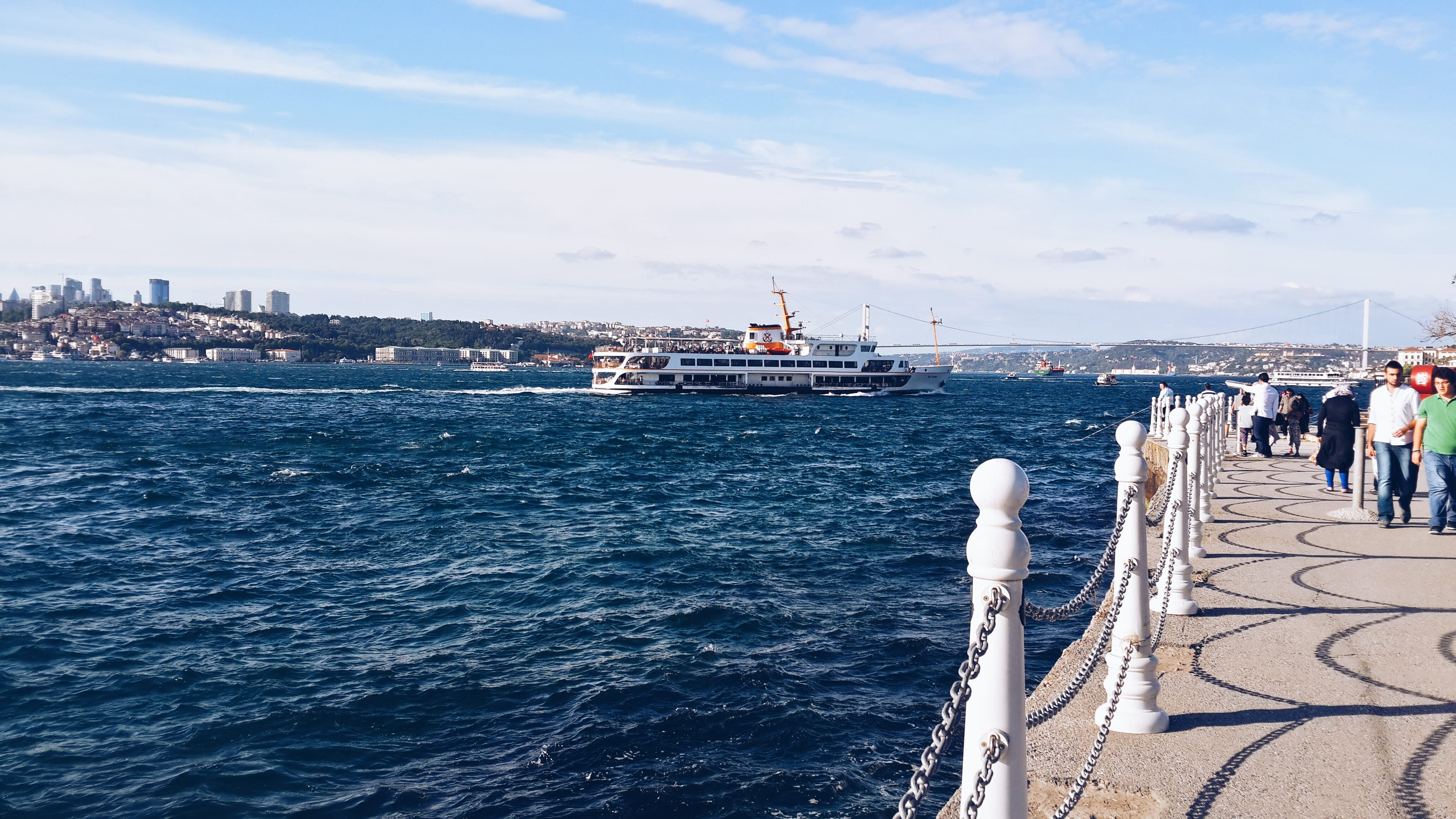 travel, nature, day, sailing, transportation, mode of transportation, water, turkey, ship, istanbul, sky, outdoors, uskudar iskelesi, built structure, cloud - sky, HD Wallpaper