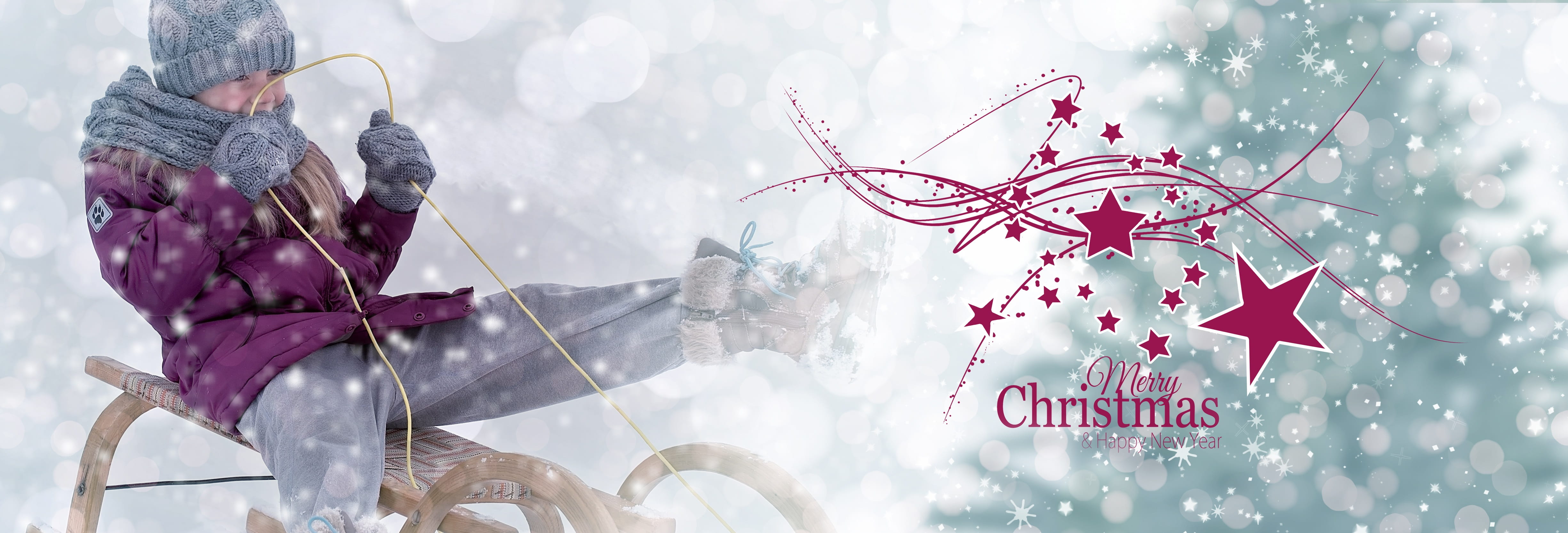 sleigh ride, cold temperature, christmas, slide, celebration, family fast, people, structure, riding, boy, header, feast of love, adult, holiday, person, HD Wallpaper
