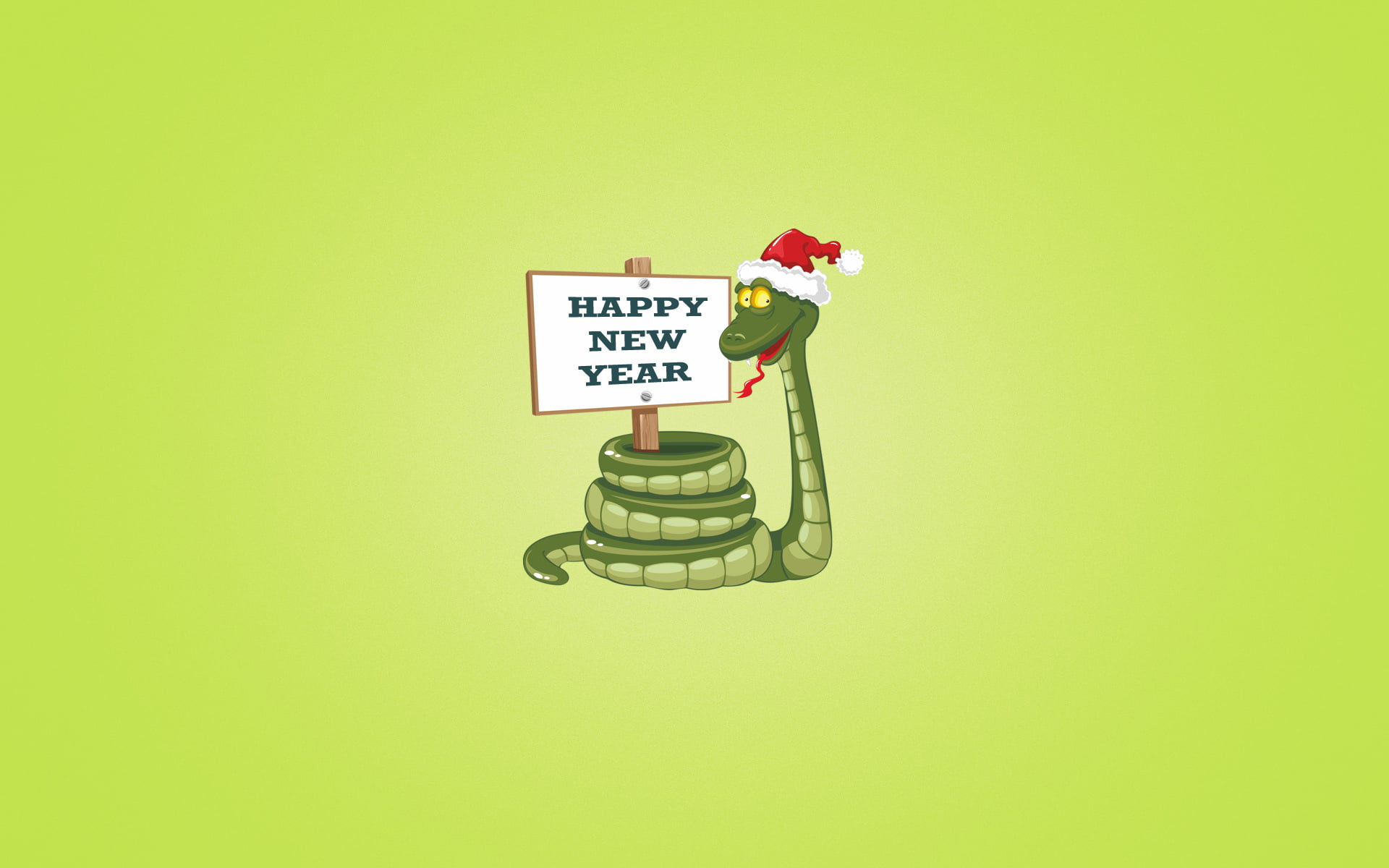 green background, indoors, snake, electric lamp, green color, copy space, day, new year, colored background, 1080P, lighting equipment, western script, HD Wallpaper