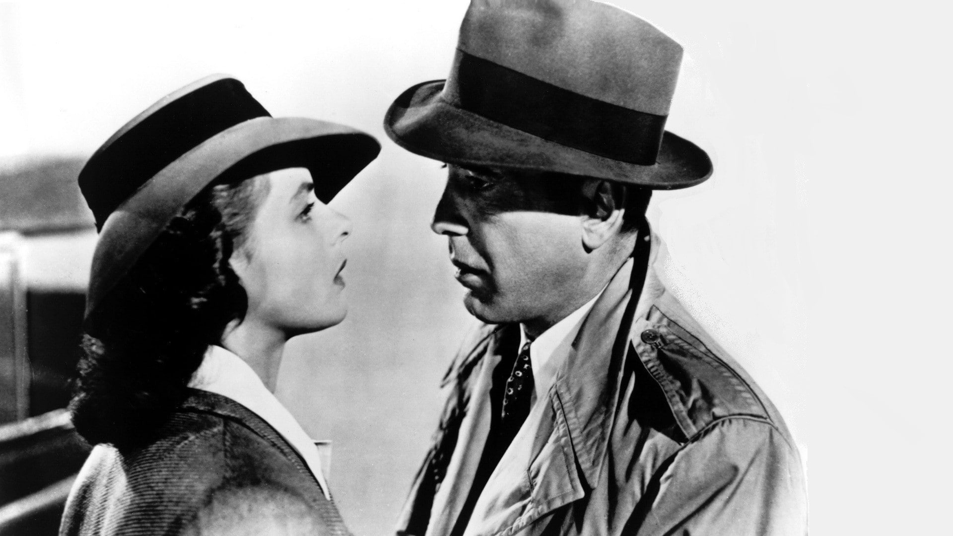 emotion, love, hat, positive emotion, togetherness, young women, studio shot, uniform, young men, portrait, government, movies casablanca humphrey bogart ingrid bergman, HD Wallpaper