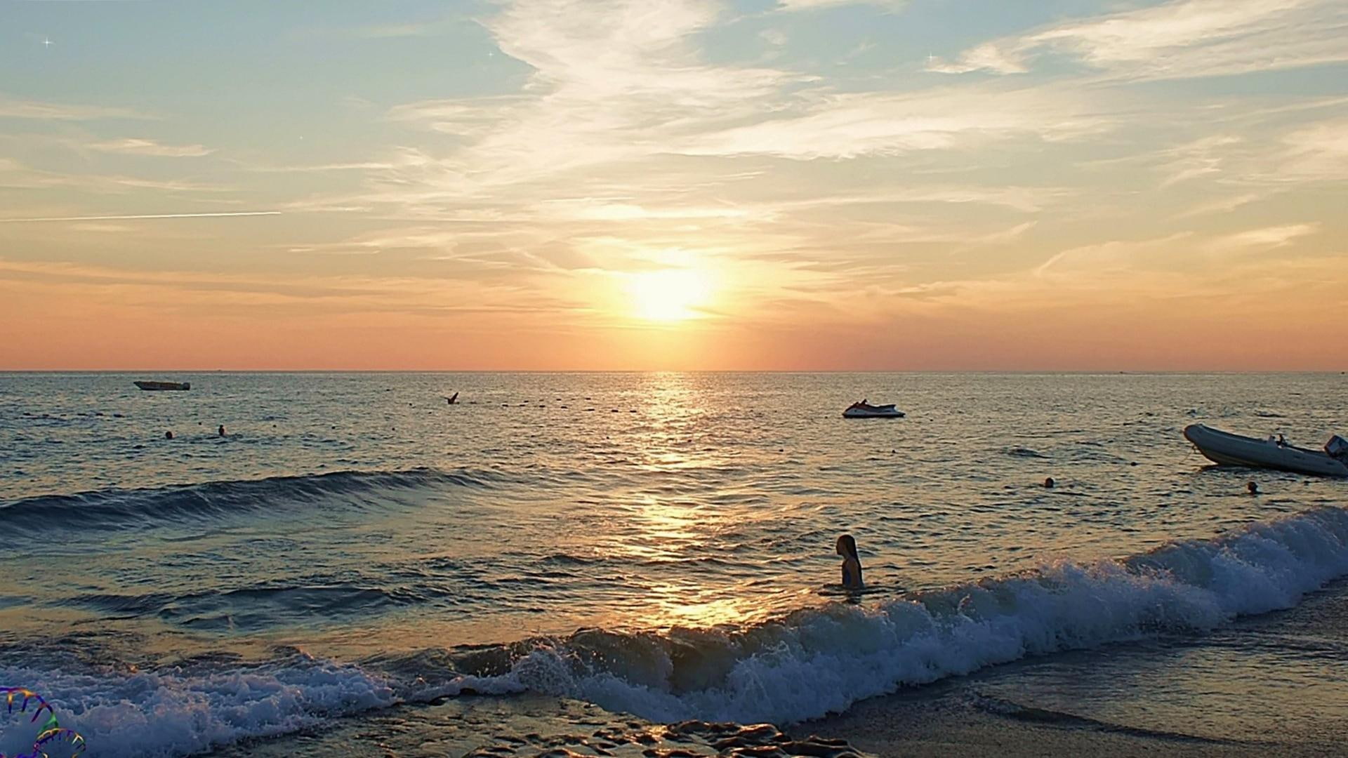 waves, sea, noctu, casablanca, brian-culbertson, norman-brown, 1080P, beach, colores, summer, HD Wallpaper