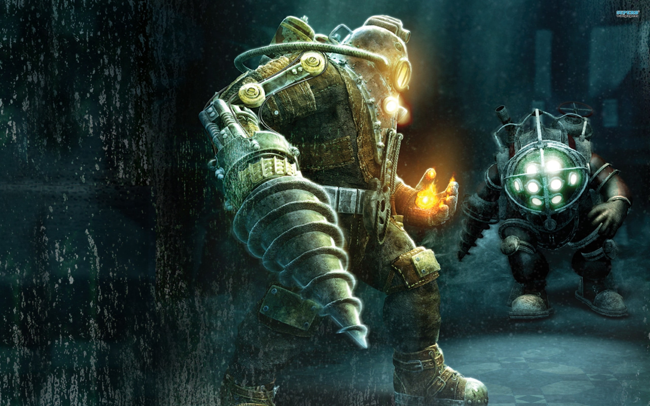 delta, big daddy, video, bioshock, daddy, hd, art, 2K, games, big, HD Wallpaper