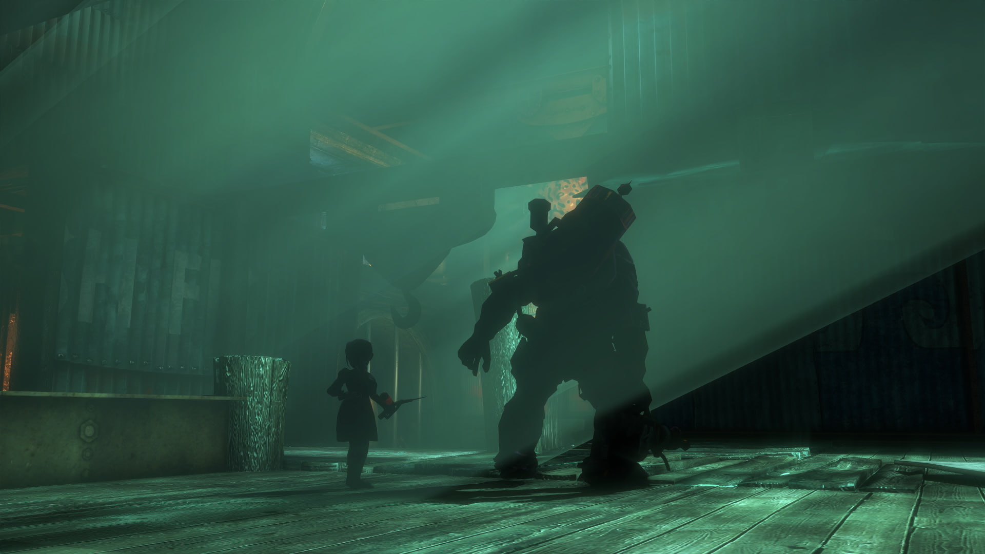 1080P, little, bioshock, big, sister, daddy, video games, hd, HD Wallpaper