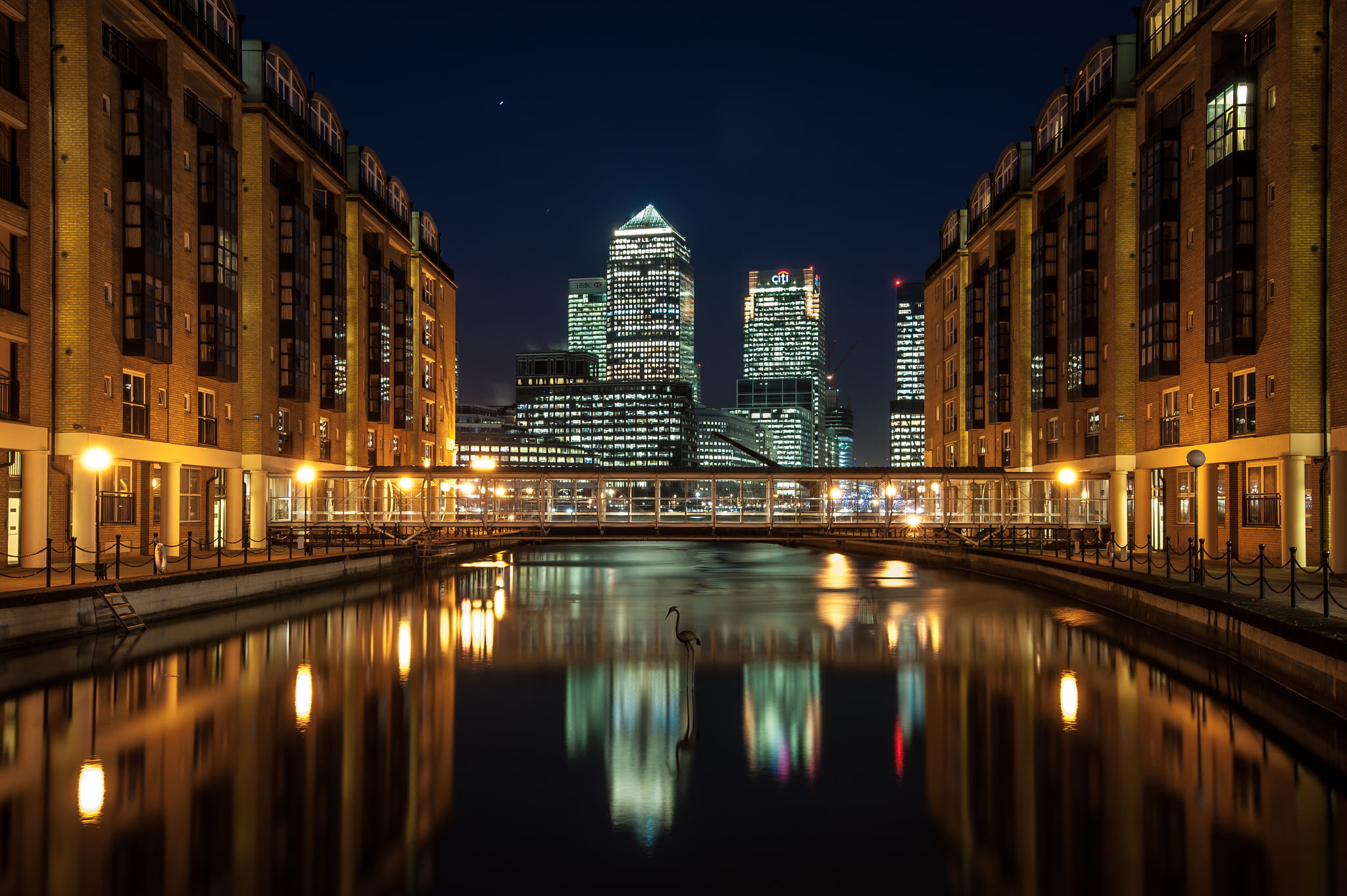London, reflection, bridge, building, river, building exterior, England, bridge - man made structure, architecture, built structure, 1080P, office building exterior, HD Wallpaper