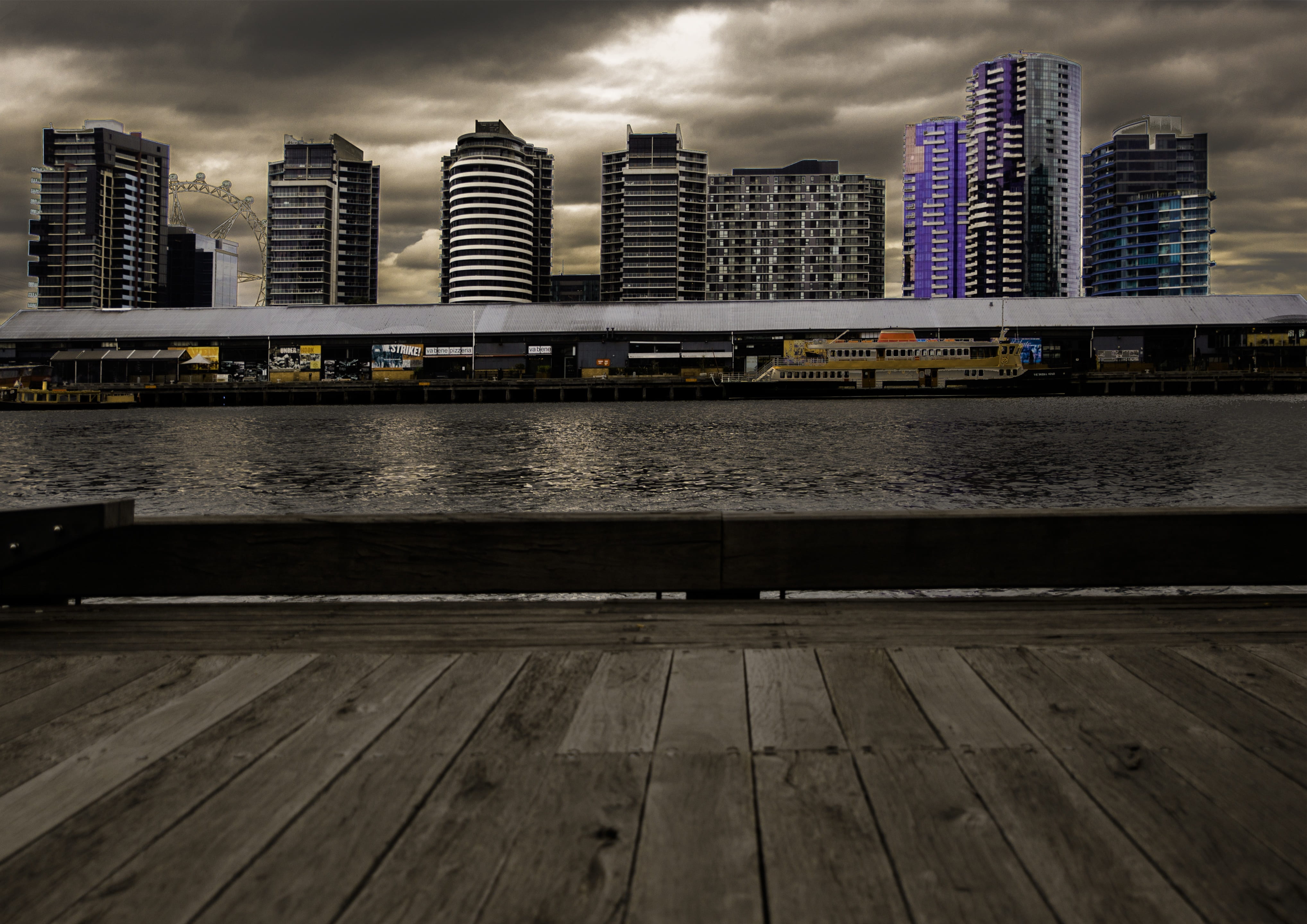 port, modern, scene, angle, travel destinations, water, building, exterior, river, building exterior, landmark, structure, cloud - sky, travel, photography, HD Wallpaper