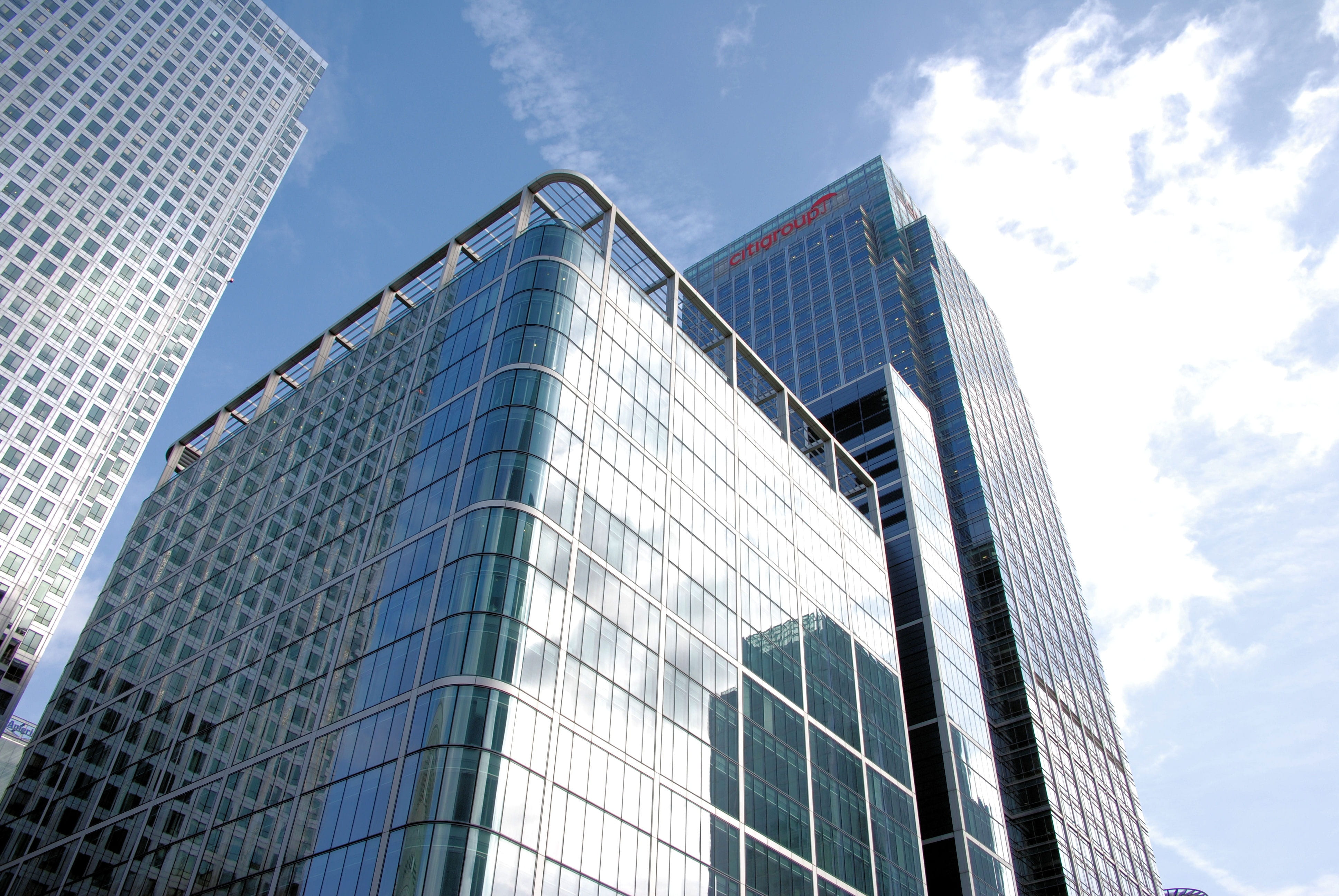 architecture And Buildings, built Structure, photo, curtain, building, glass, office building exterior, low angle view, skyscraper, 4K, financial District, HD Wallpaper