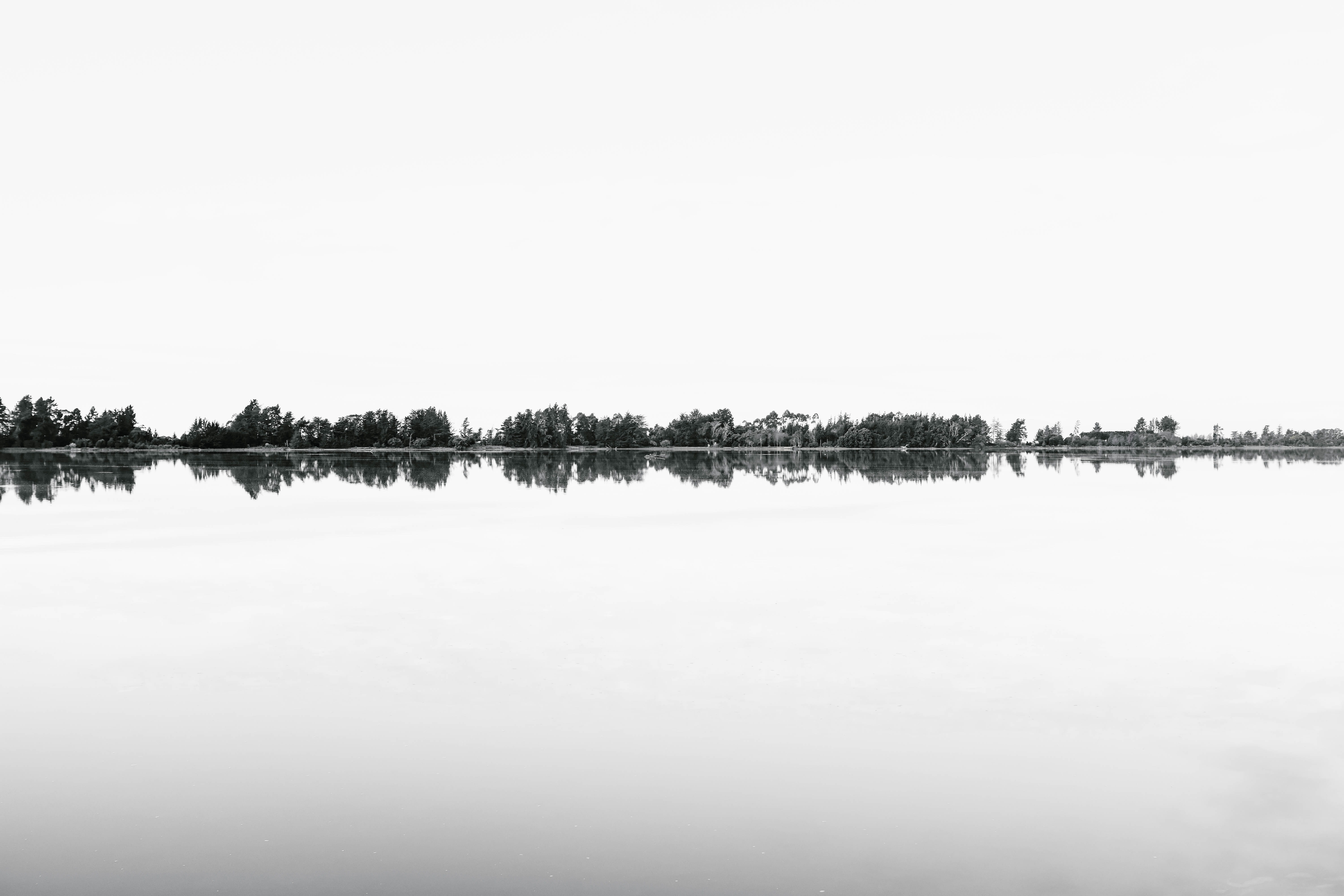miror, outdoors, sky, view into land, son, no people, arbres, arbre, reflect, reflet, scenics - nature, water, naturel, plant, tranquil scene, HD Wallpaper