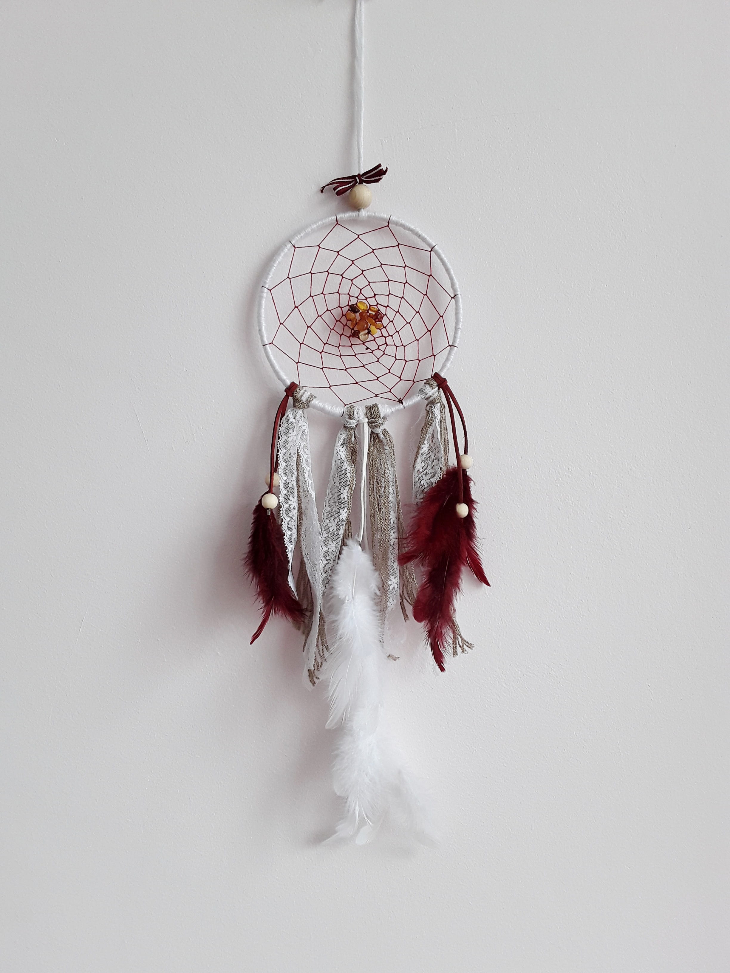 indoors, creativity, 2K, dream, white color, wall - building feature, close-up, pattern, spiritual, lockscreen, dreamcatcher, magic, bead, copy space, Phone HD Wallpaper