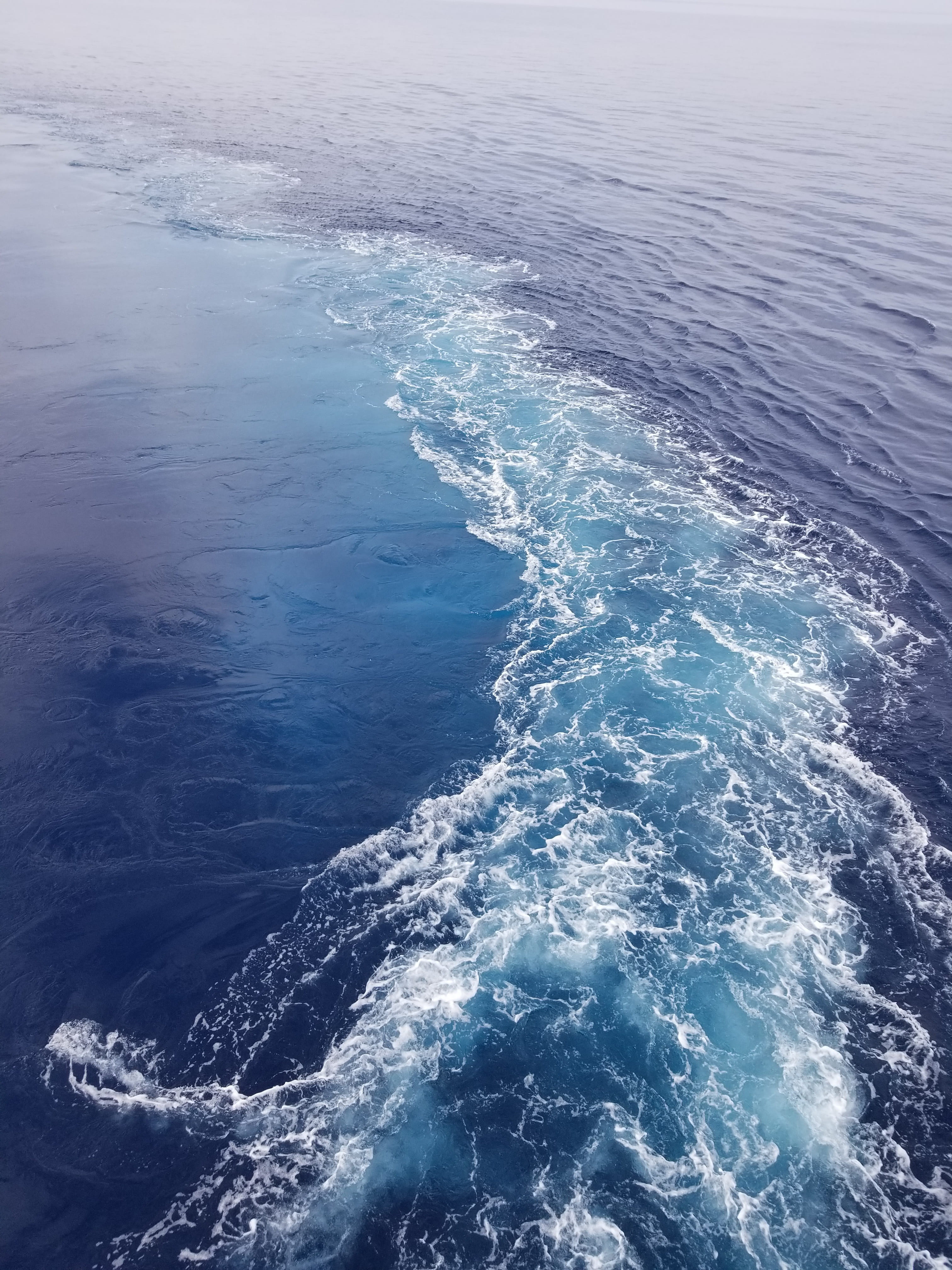 nature, blue, wave, boat, waterfront, tranquility, motion, high angle view, lockscreen, wake - water, marine, beauty in nature, water, sea, outdoors, Phone HD Wallpaper