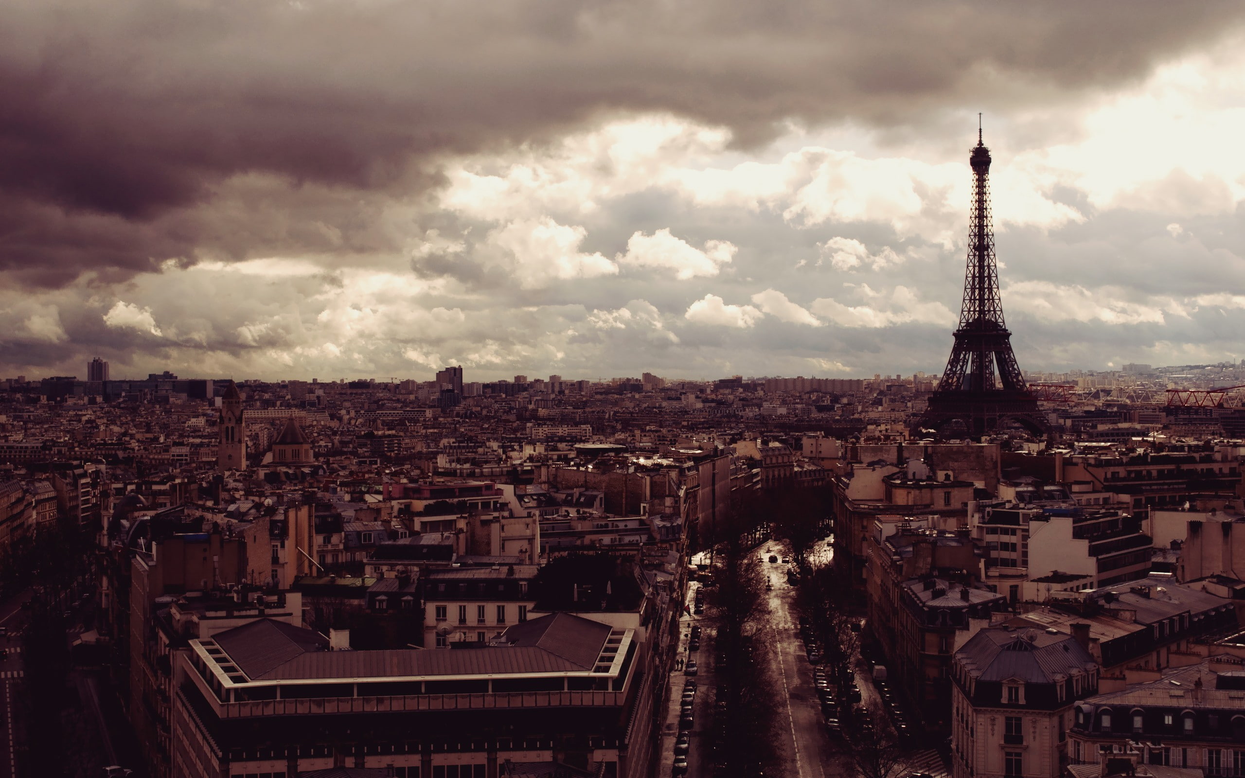 Eiffel Tower, France, Paris, 2K, cityscape, HD Wallpaper