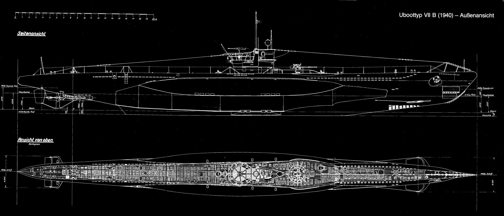Submarine, Warships, German Type VII submarine, 1080P, HD Wallpaper