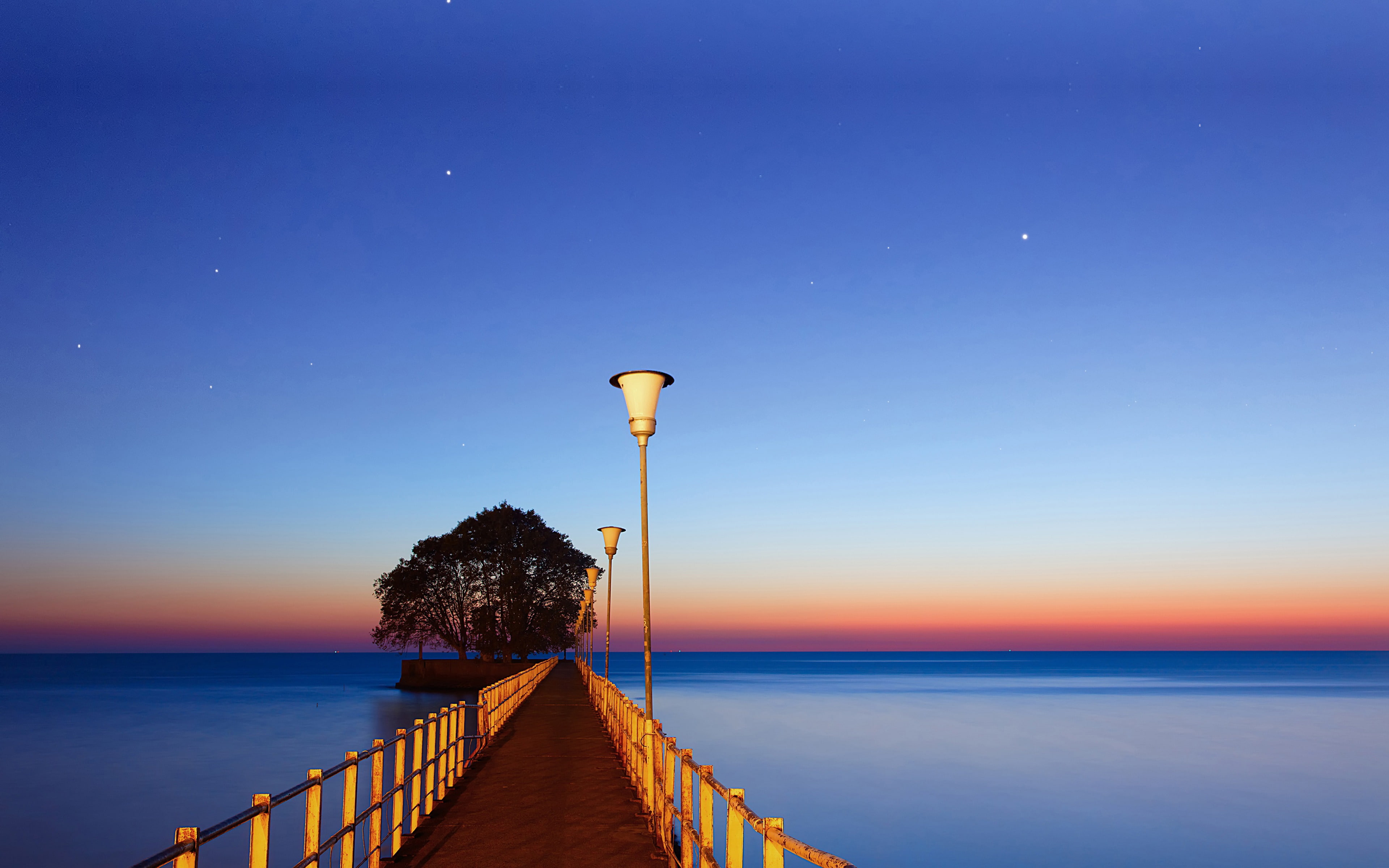nature, horizon over water, beauty in nature, scenics - nature, buenos, lighting equipment, horizon, water, aires, sunset, outdoors, sky, hd, tranquil scene, HD Wallpaper