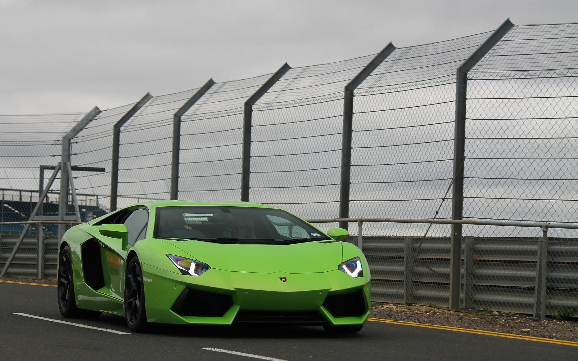 lp, lp700-4, 1080P, aventador, green, lamborghini, HD Wallpaper