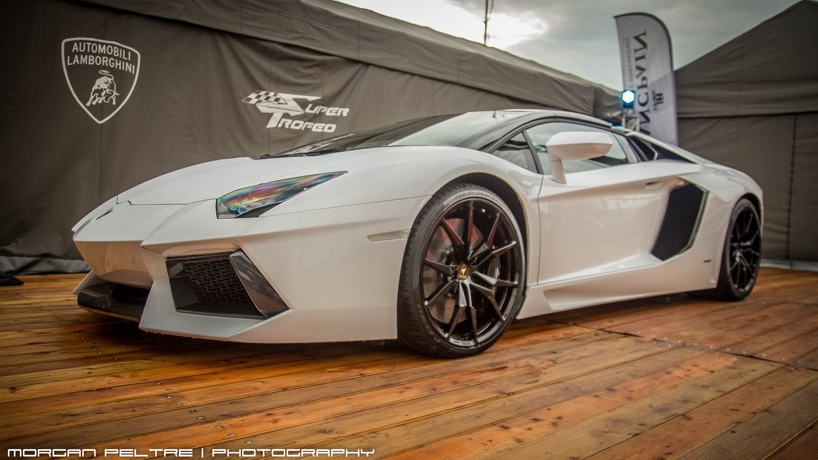 supercars, 720P, roadster, aventador, lamborghini, italian, lp700 4, blanche, white, HD Wallpaper