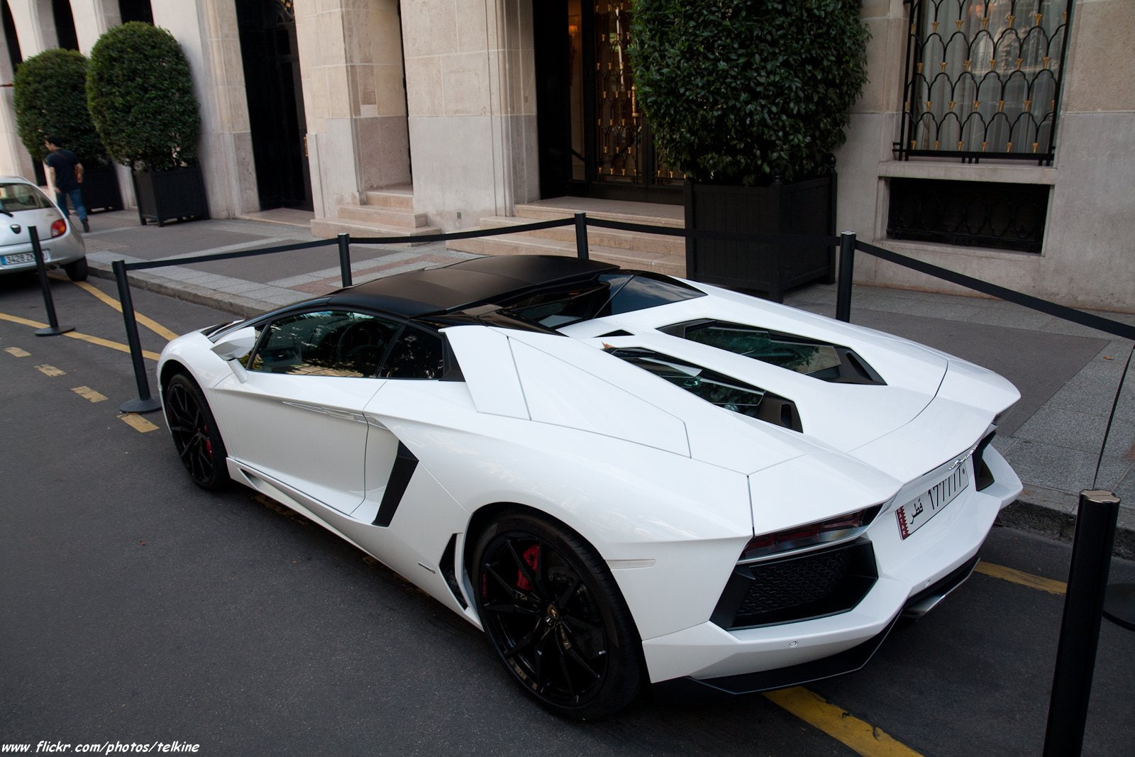 roadster, lp700 4, white, supercars, lamborghini, aventador, blanche, 720P, italian, HD Wallpaper