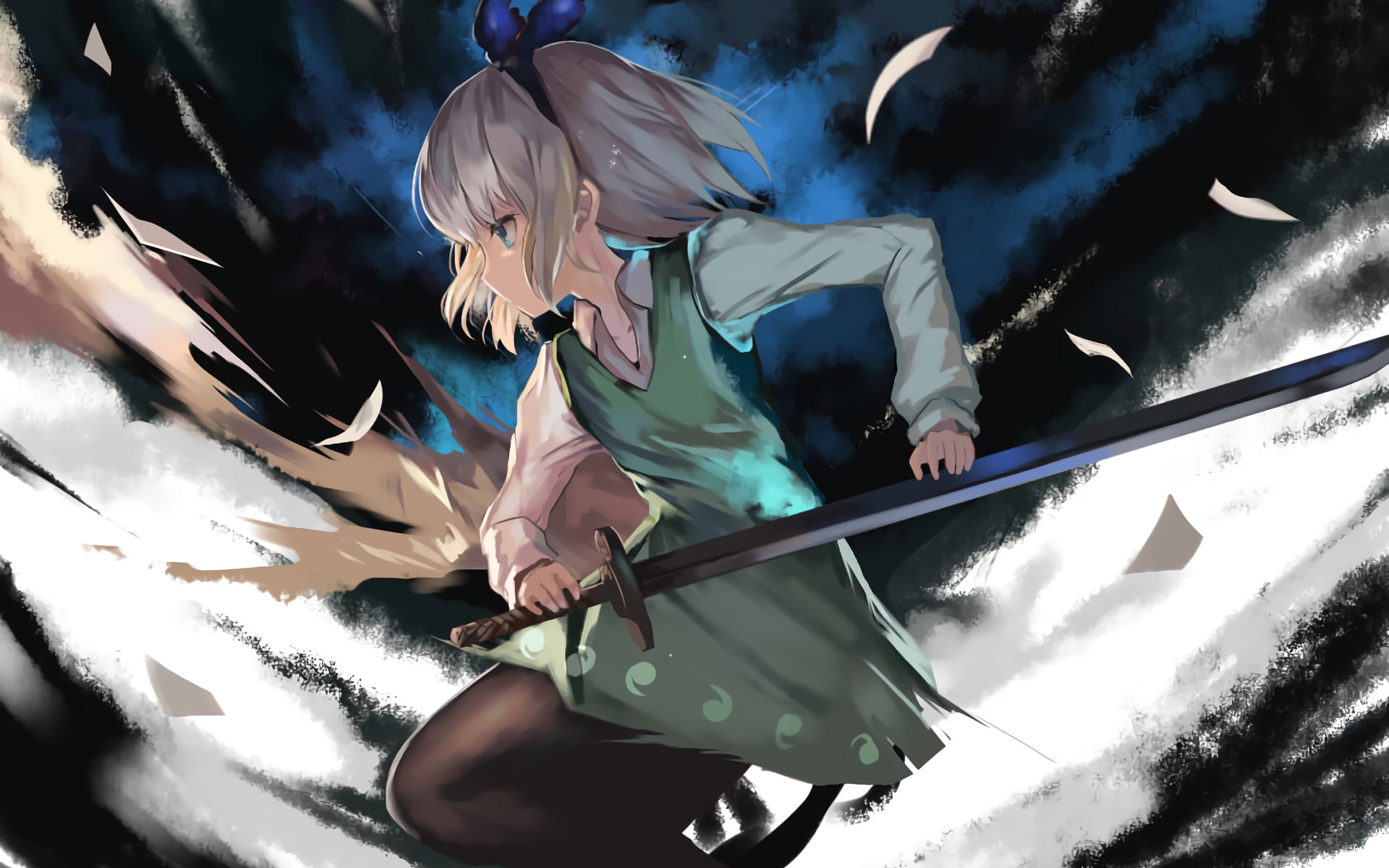 Anime, Youmu Konpaku, Touhou, 1080P, HD Wallpaper