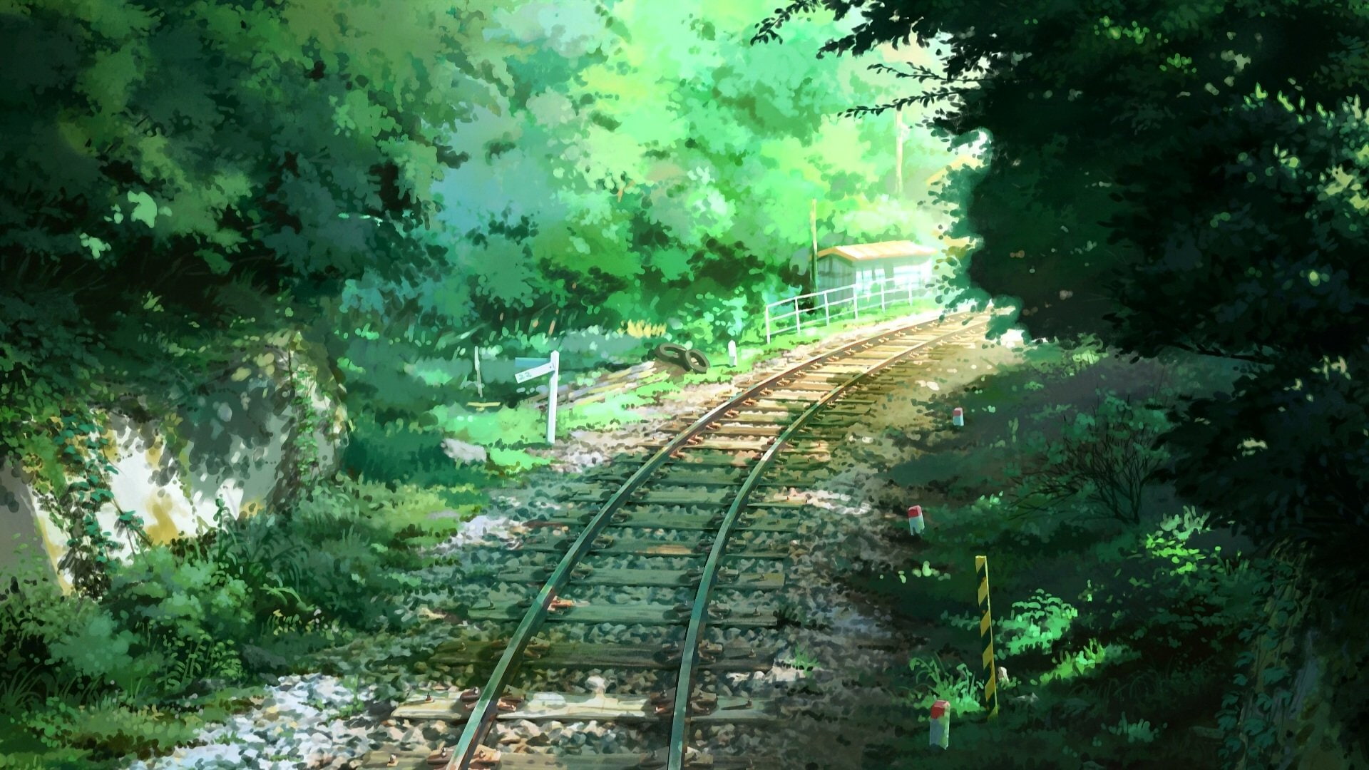 1080P, Movie, Railroad, Children Who Chase Lost Voices, HD Wallpaper