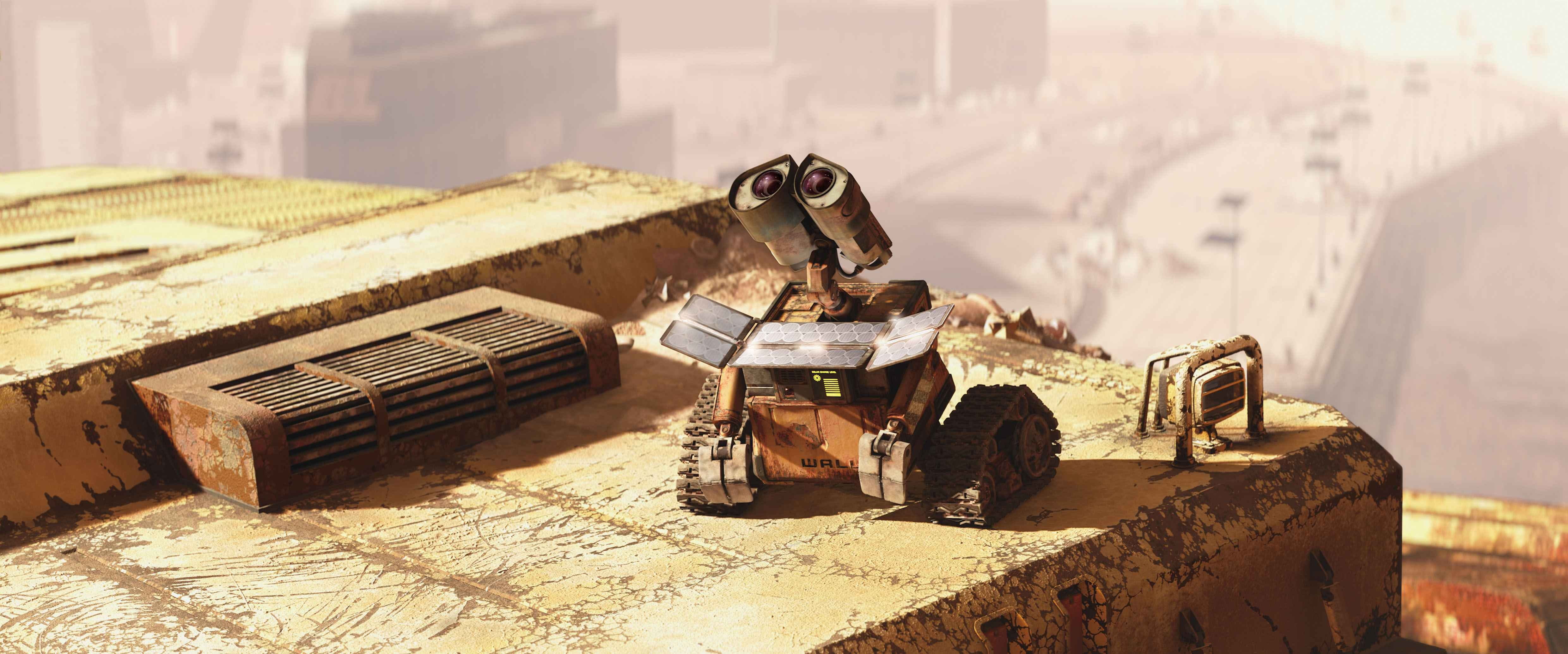 e, wall, 4K, robot, wall·e, HD Wallpaper