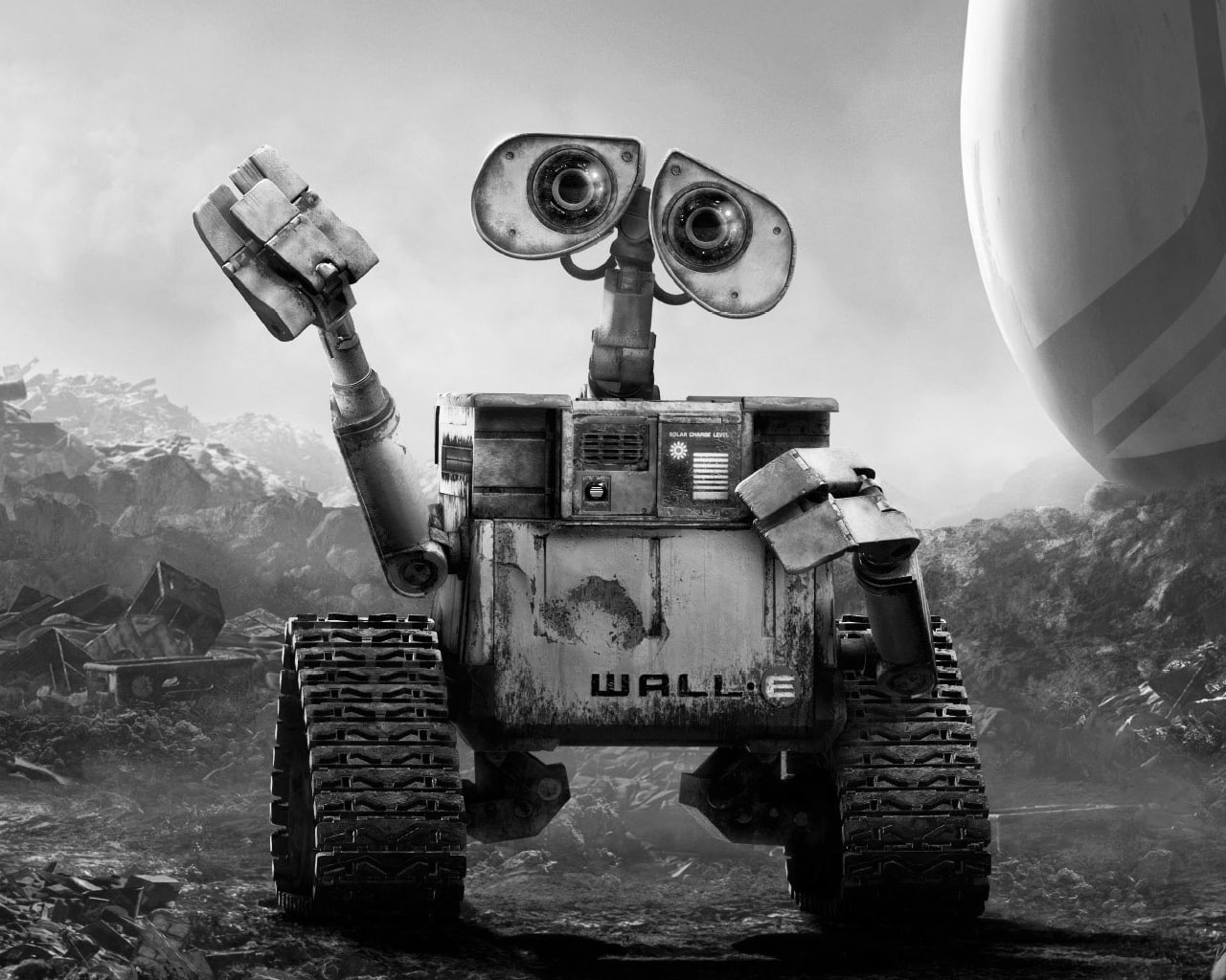movies, 720P, hd, bw, wall, e, HD Wallpaper