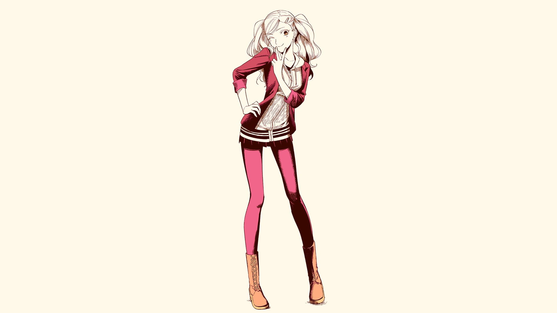 1080P, Persona, Video Game, Anime, Persona 5, Ann Takamaki, HD Wallpaper