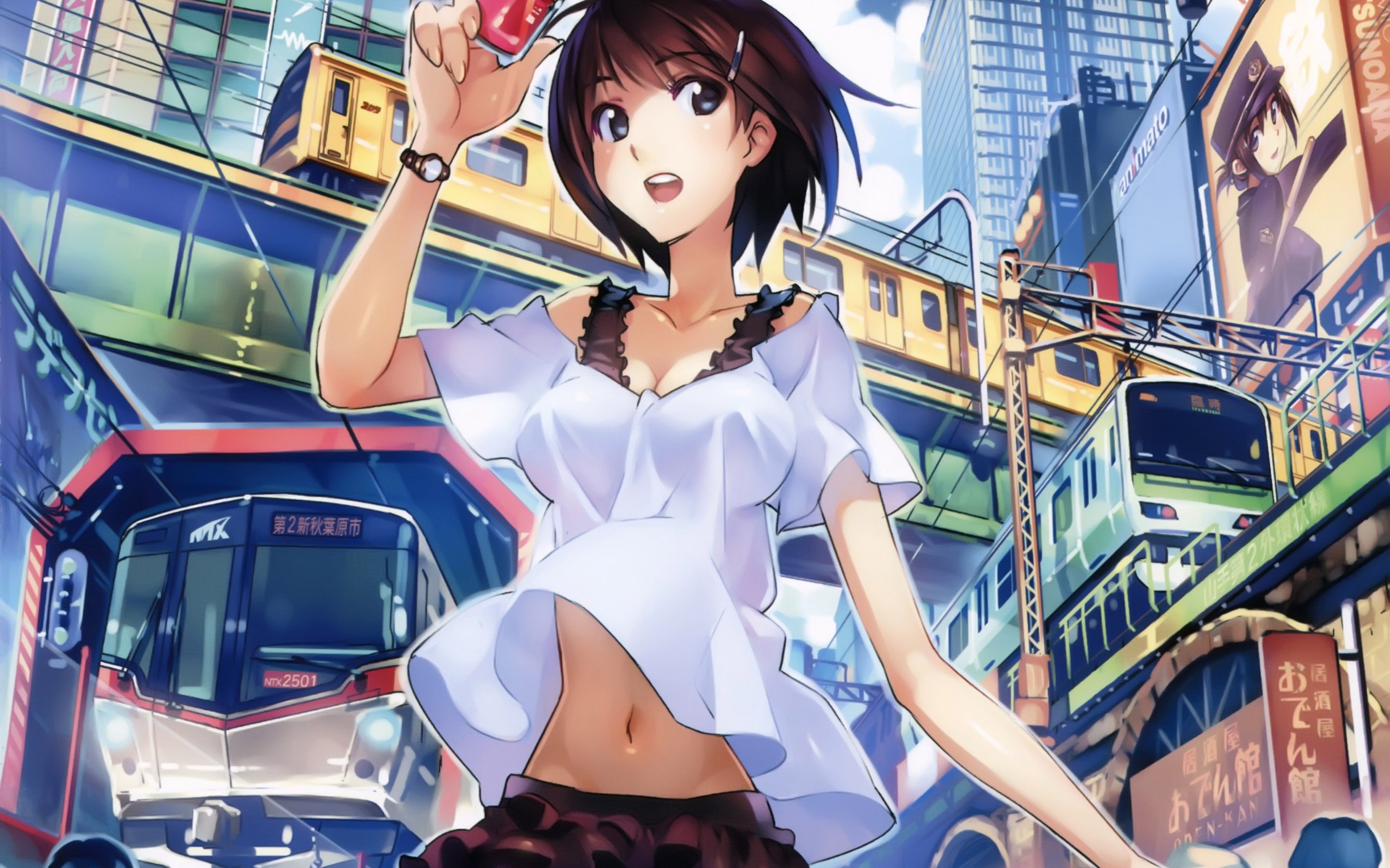 2K, manga, Rail Wars, anime girls, HD Wallpaper