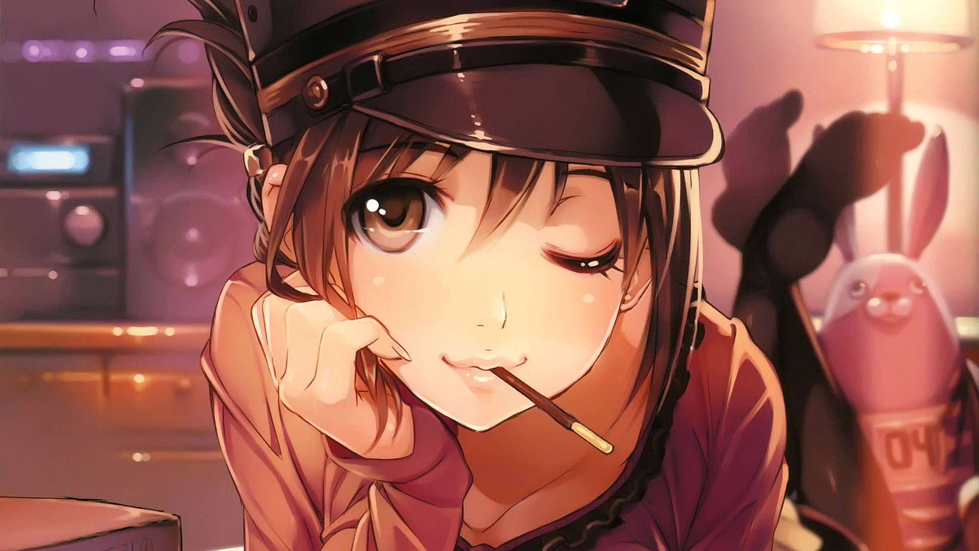anime girls, Kirenenko, Rail Wars, anime, 1080P, original characters, HD Wallpaper