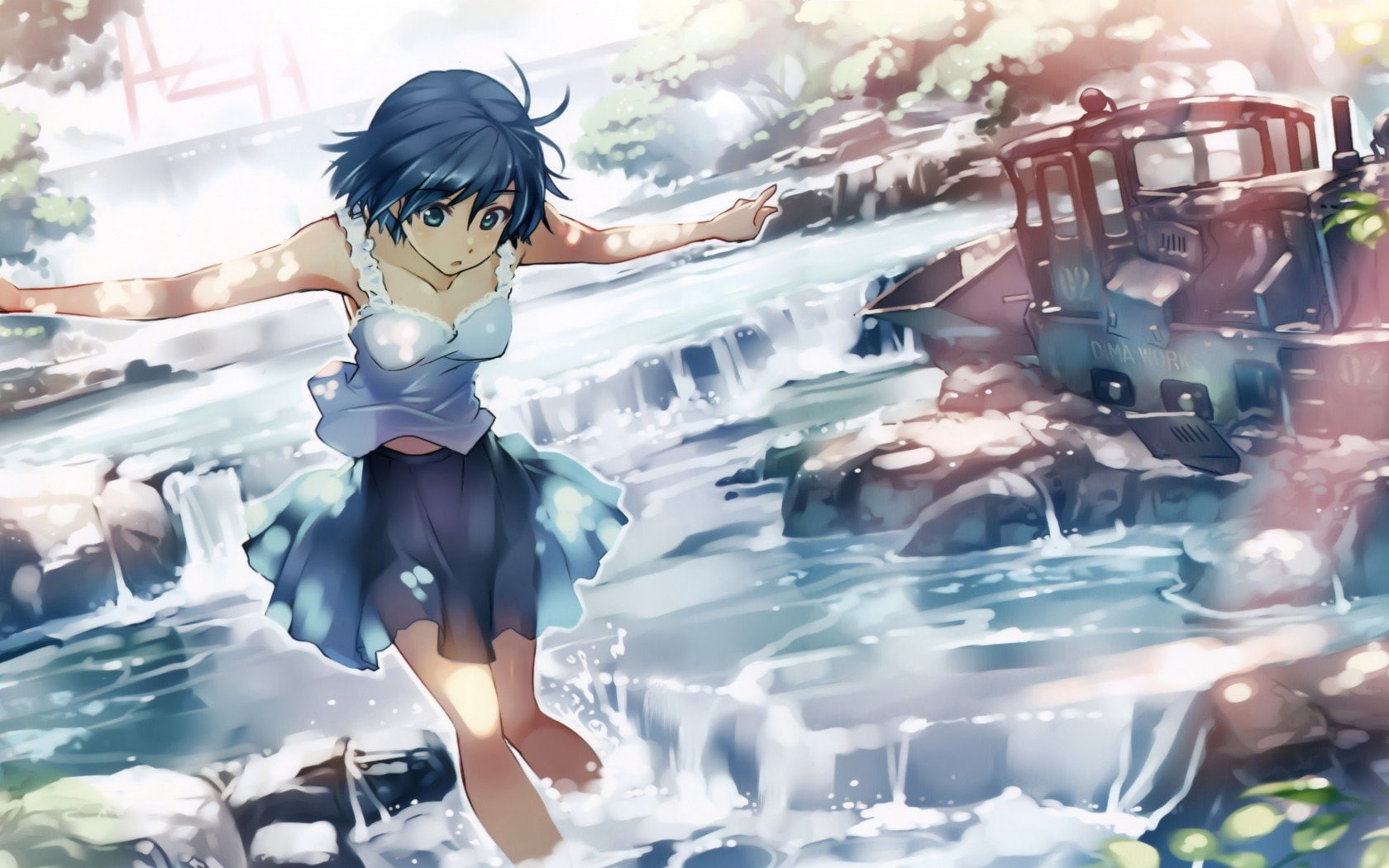 720P, Rail Wars, Anime Girls, HD Wallpaper