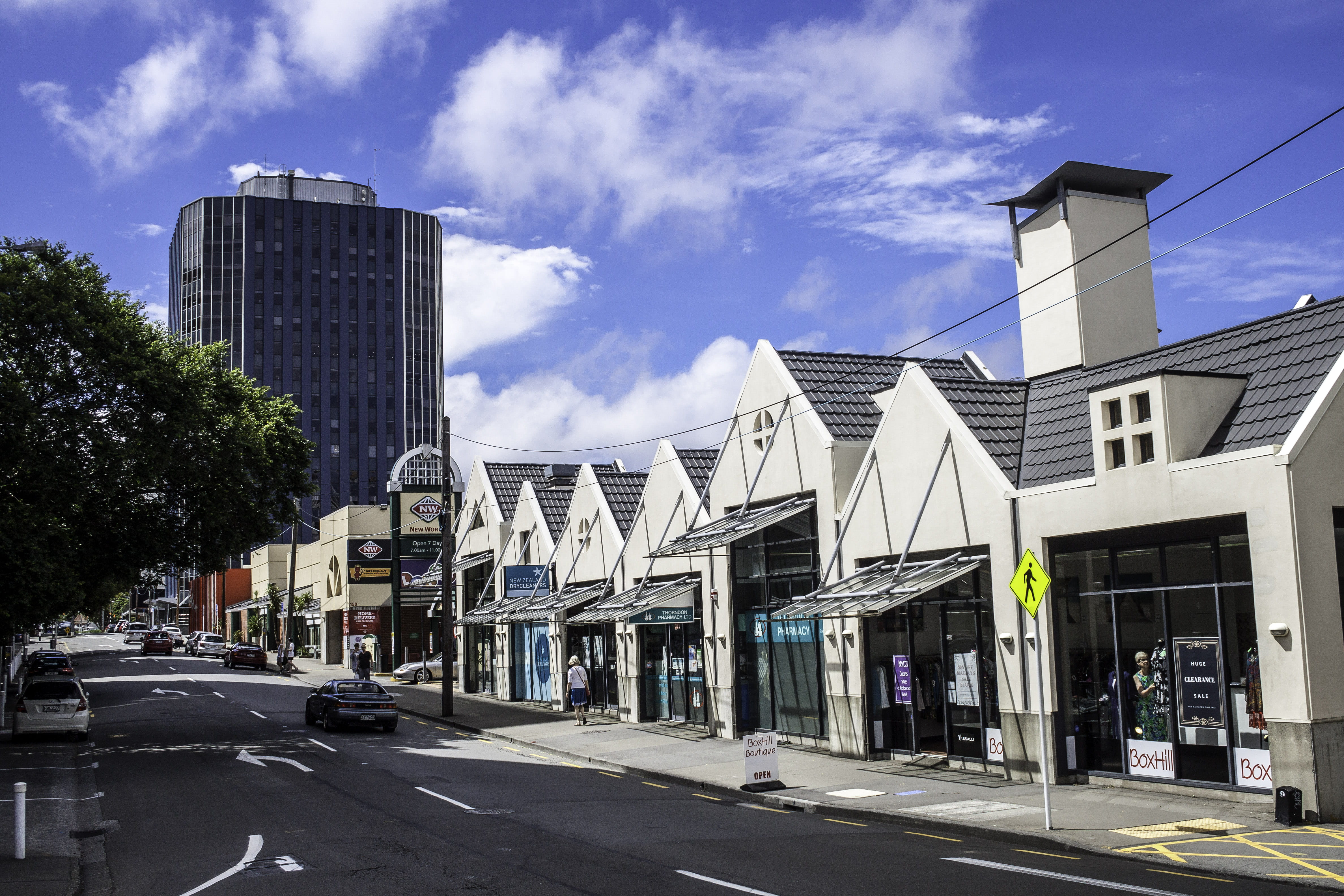 New Zealand, mode of transportation, Streets, wellington, residential Building, city, sunlight, office building exterior, clouds, car, sky, motor vehicle, HD Wallpaper