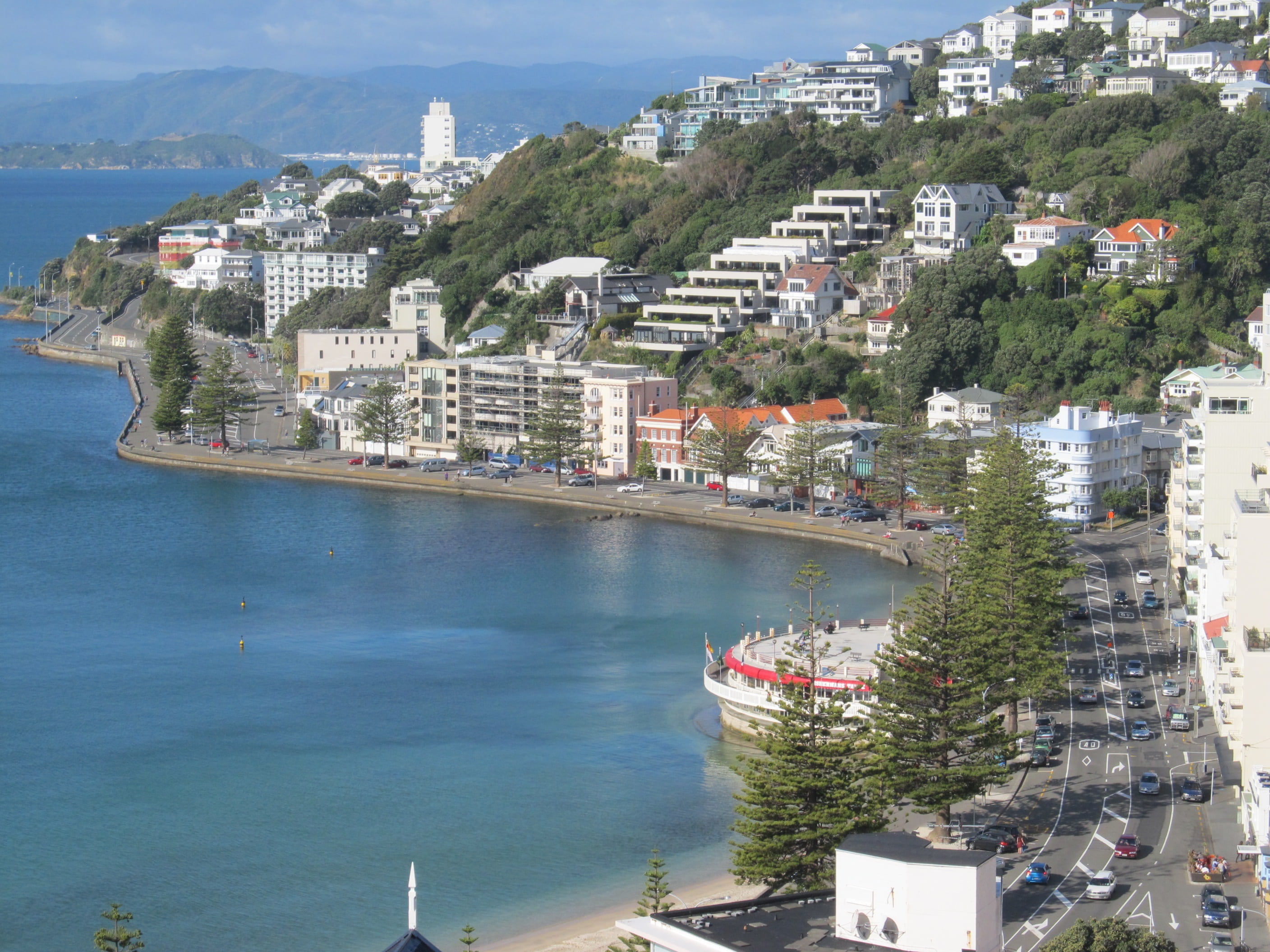 yacht, residential district, wellington, luxury, day, bay, mode of transportation, sea, built structure, city, coastline, plant, beach, capitol, harbor, HD Wallpaper