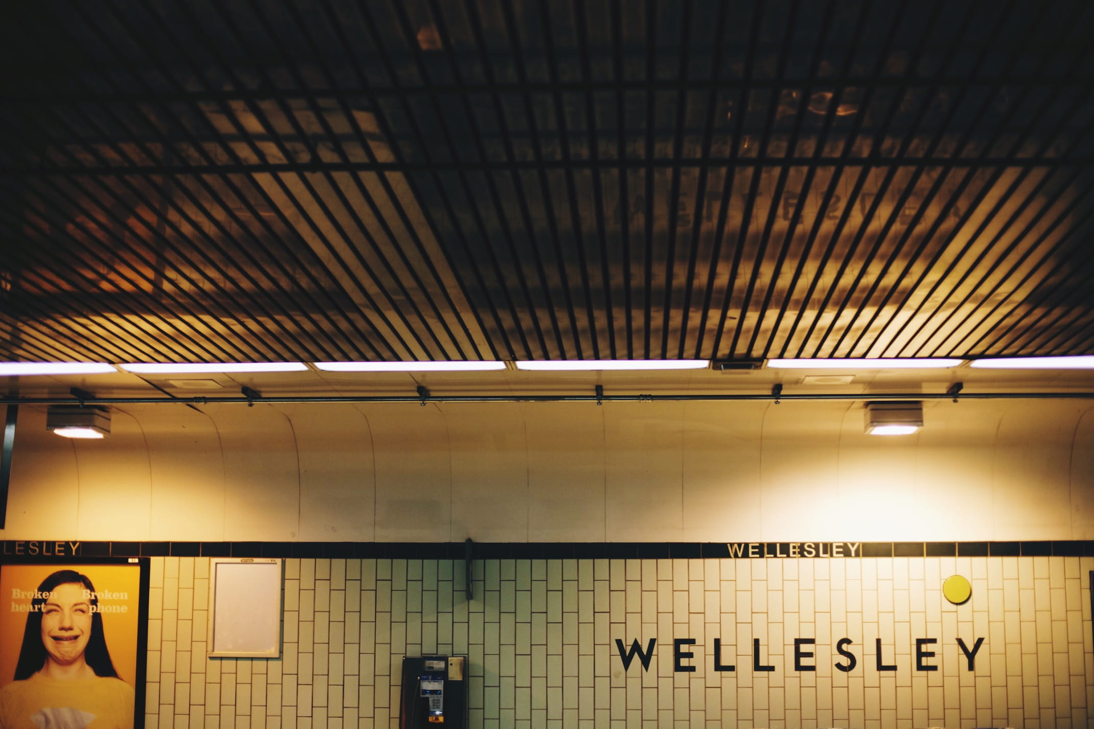 wall - building feature, subway station, architecture, sign, light, fluorescent light, lighting equipment, electric light, toronto, red rocket, canada, HD Wallpaper