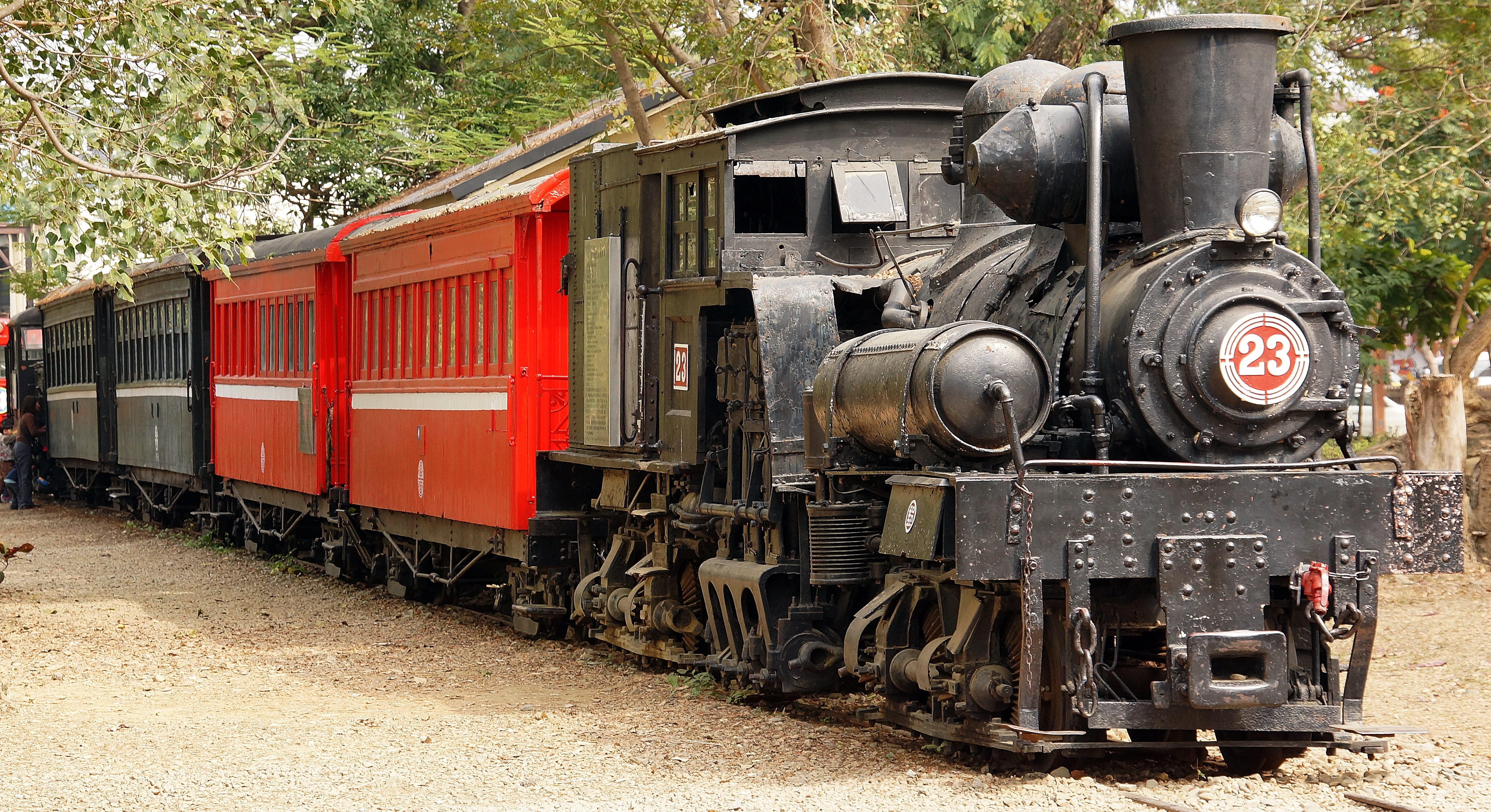 plant, rail transportation, no people, vintage, taiwan, train - vehicle, black, mode of transportation, track, passing, 5K, railroad car, public transportation, HD Wallpaper