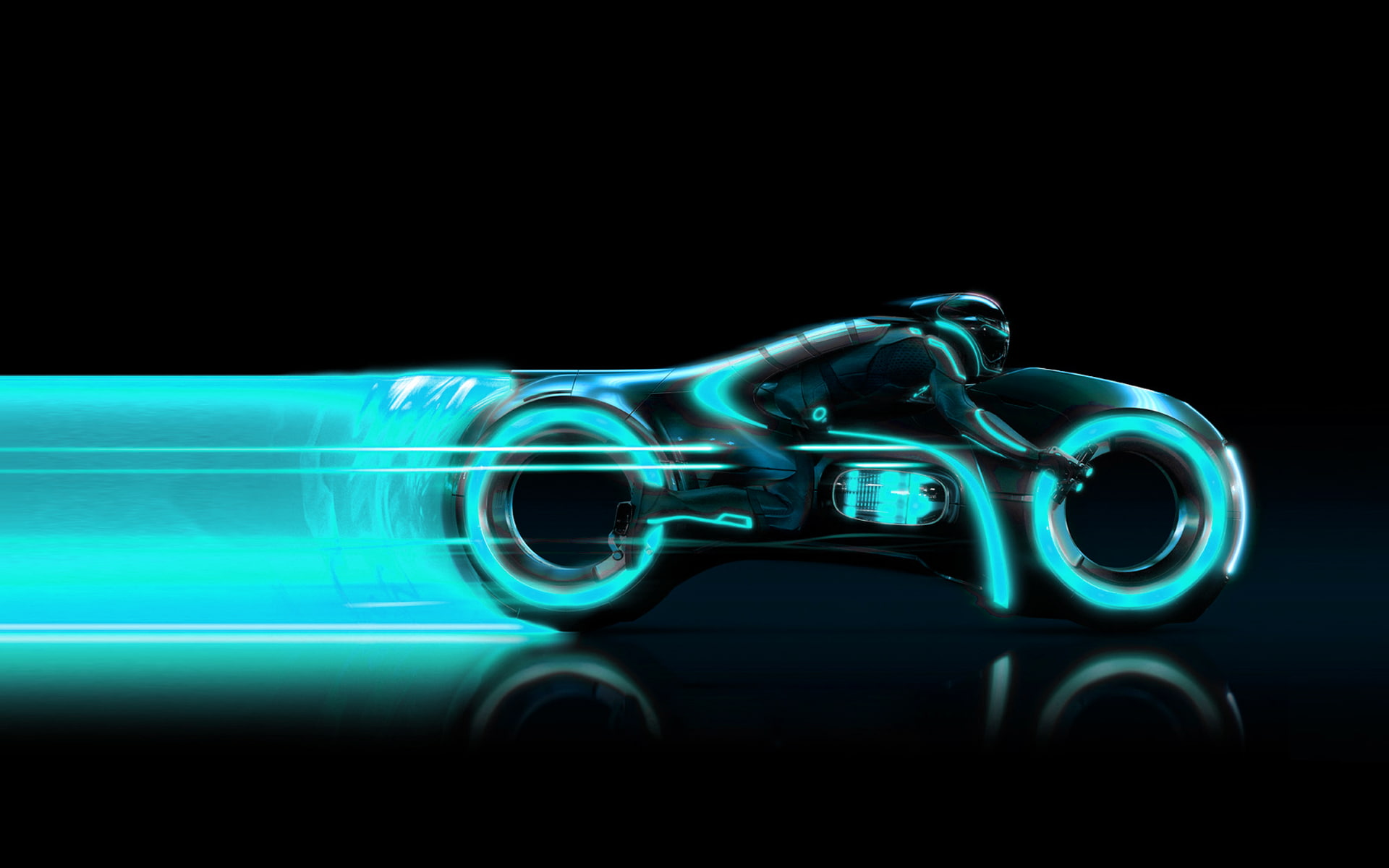 screens, 1080P, legacy, view, lightcycle, tron, side, HD Wallpaper