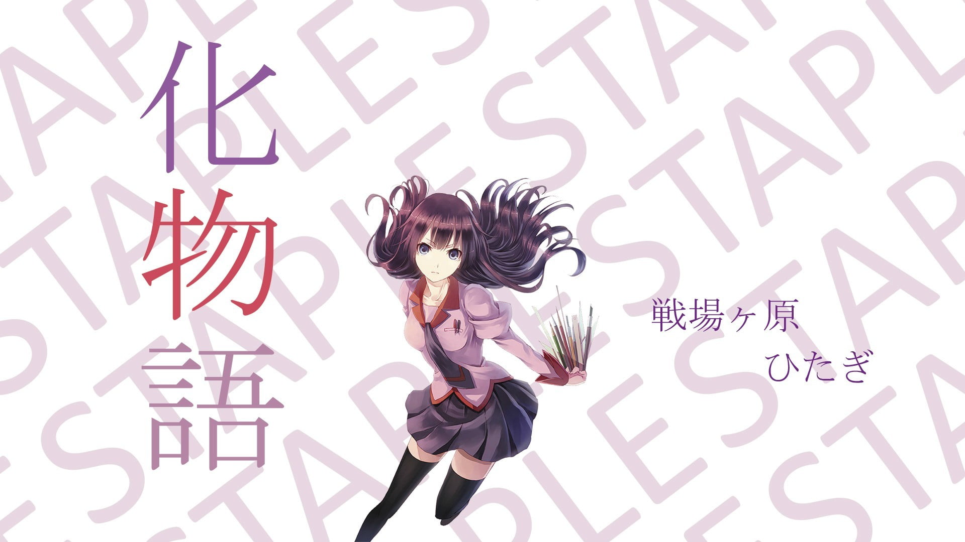 1080P, Senjougahara Hitagi, Monogatari Series, HD Wallpaper