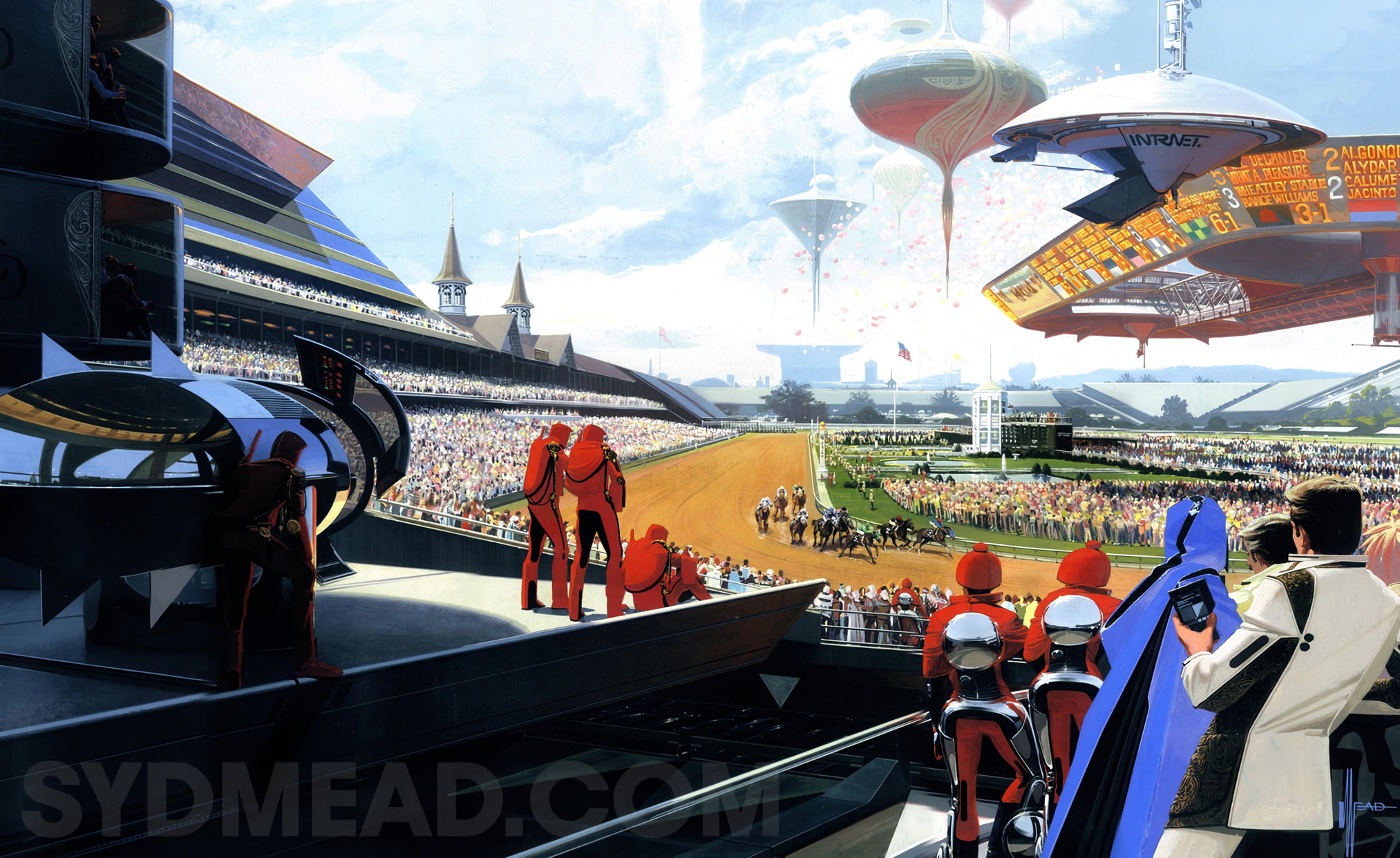 Kentucky Derby, 1080P, Syd Mead, HD Wallpaper