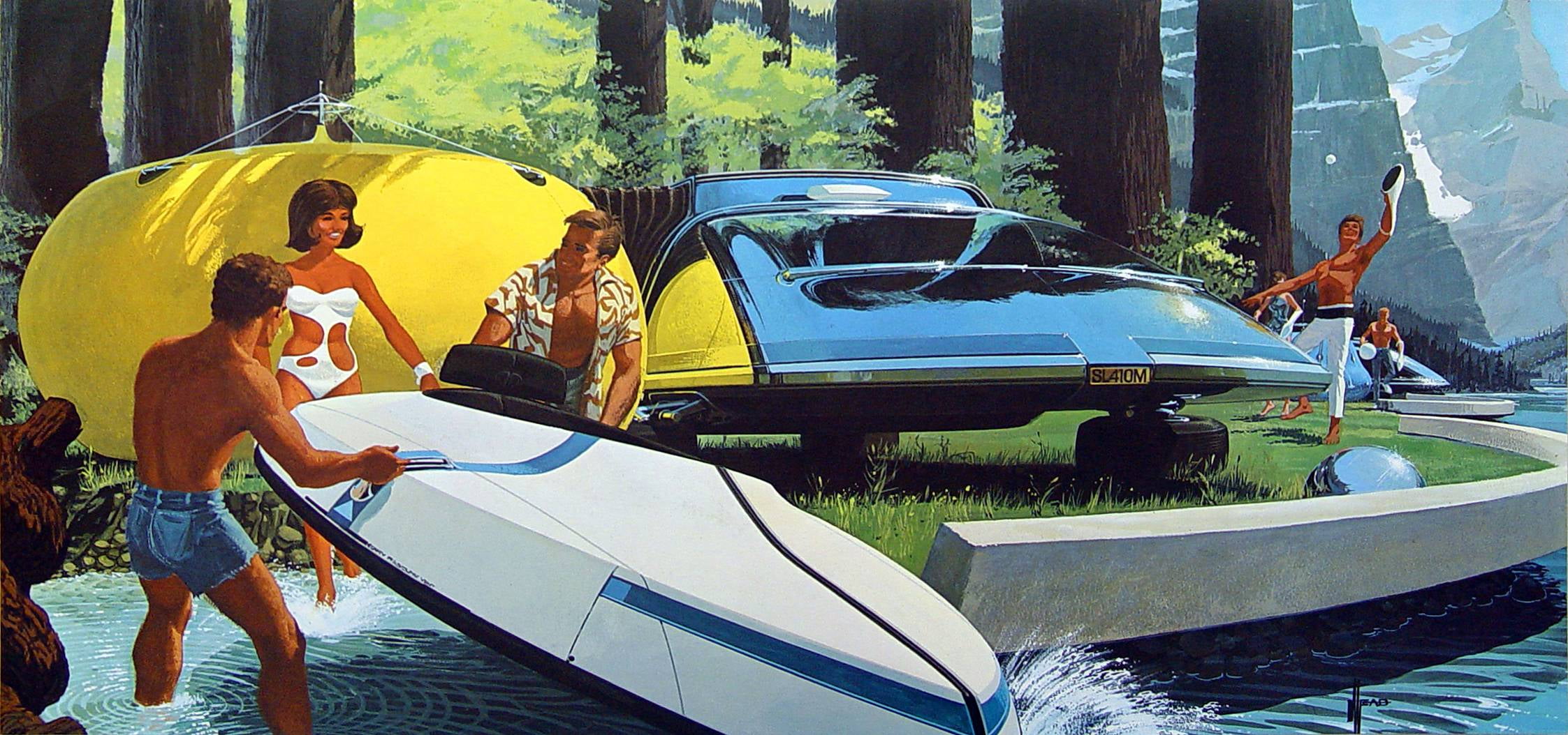 1080P, Syd Mead, concept art, automotive, HD Wallpaper