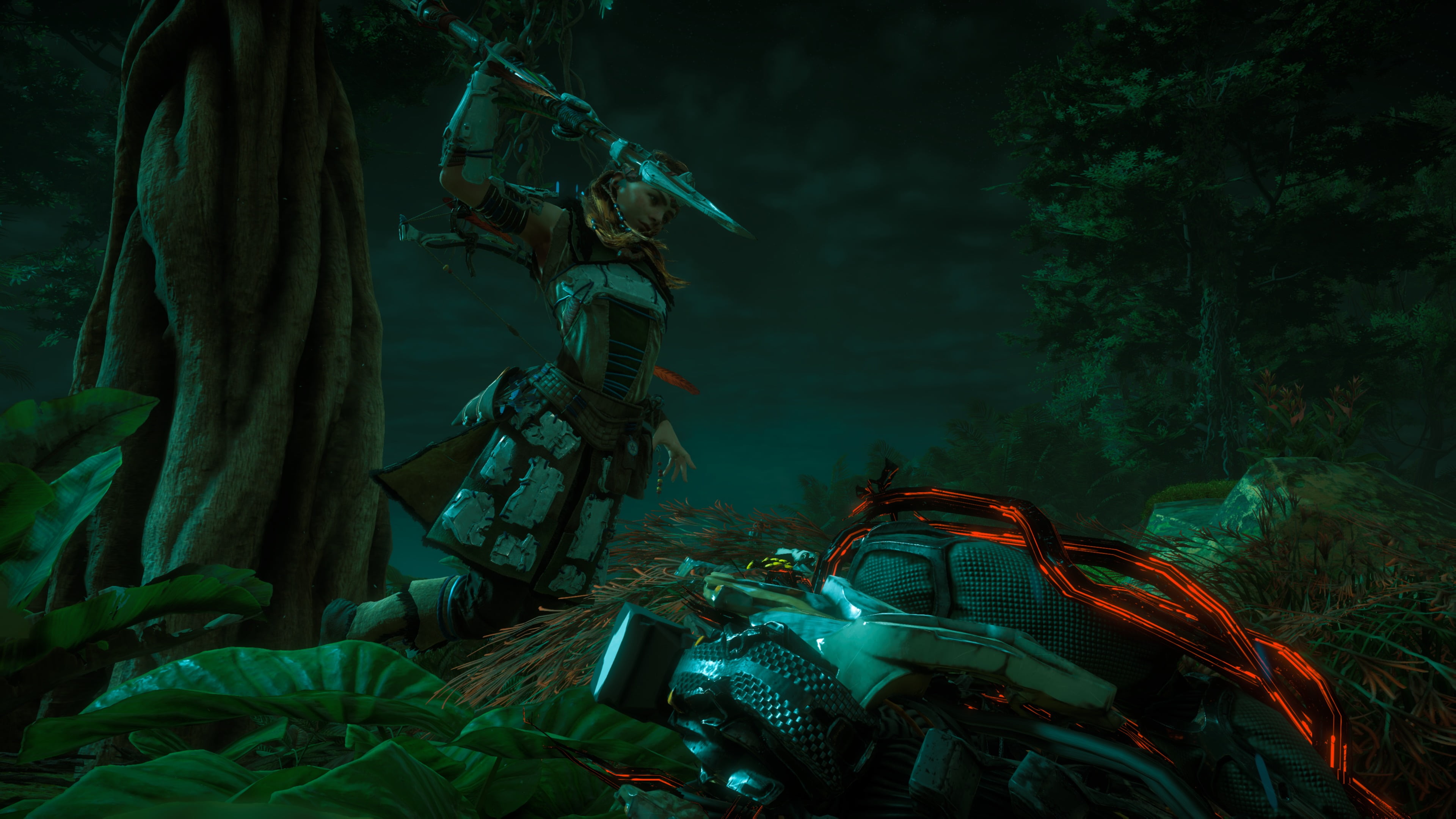 no people, growth, black, transportation, machinery, Horizon: Zero Dawn, green, technology, Alloy, plant, day, rc, plant part, toy, nature, mode of transportation, HD Wallpaper