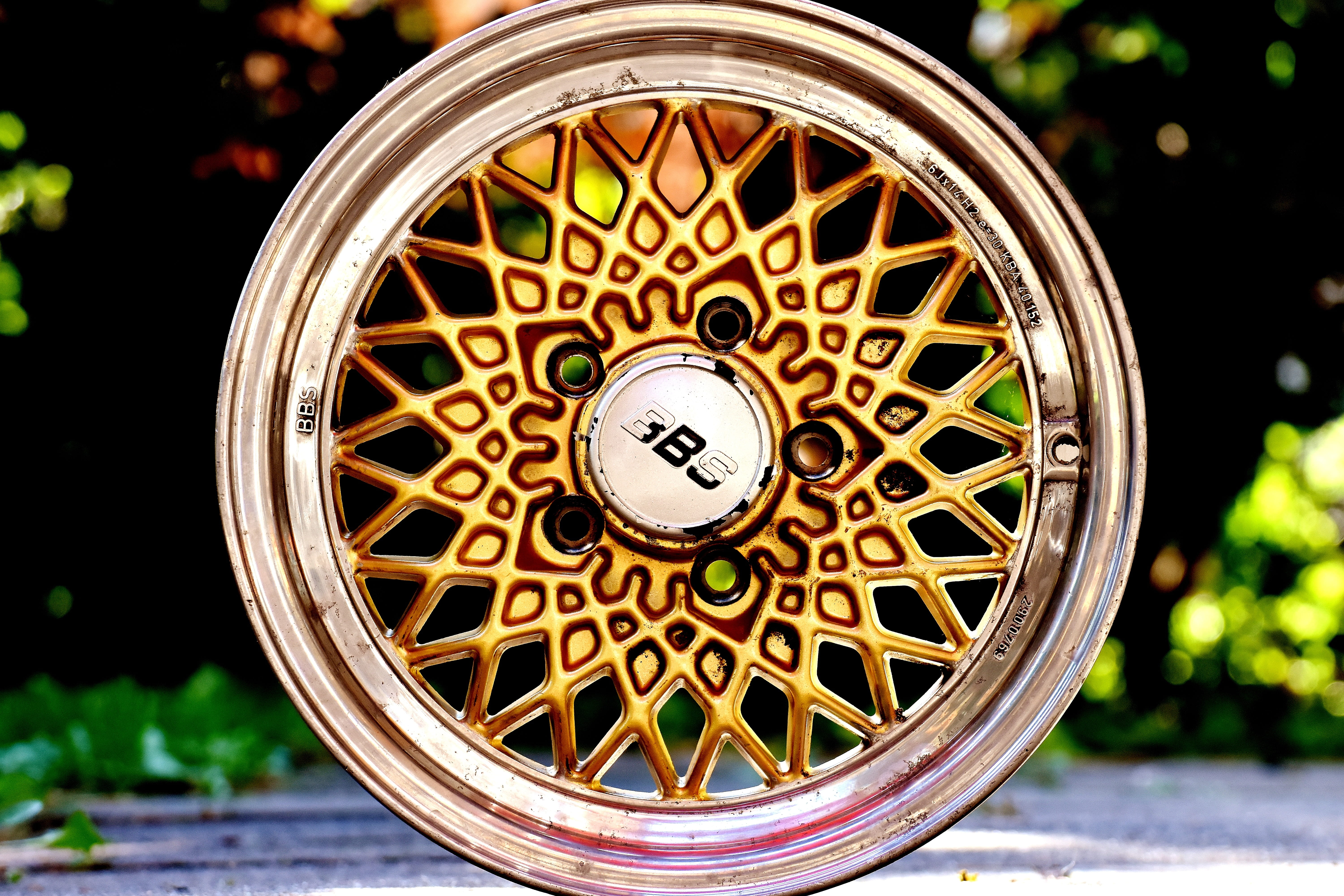 direction, wood - material, alloy wheels, w116, old, shape, western script, plant, travel, bbs, container, text, mercedes, wheel, focus on foreground, close-up, HD Wallpaper
