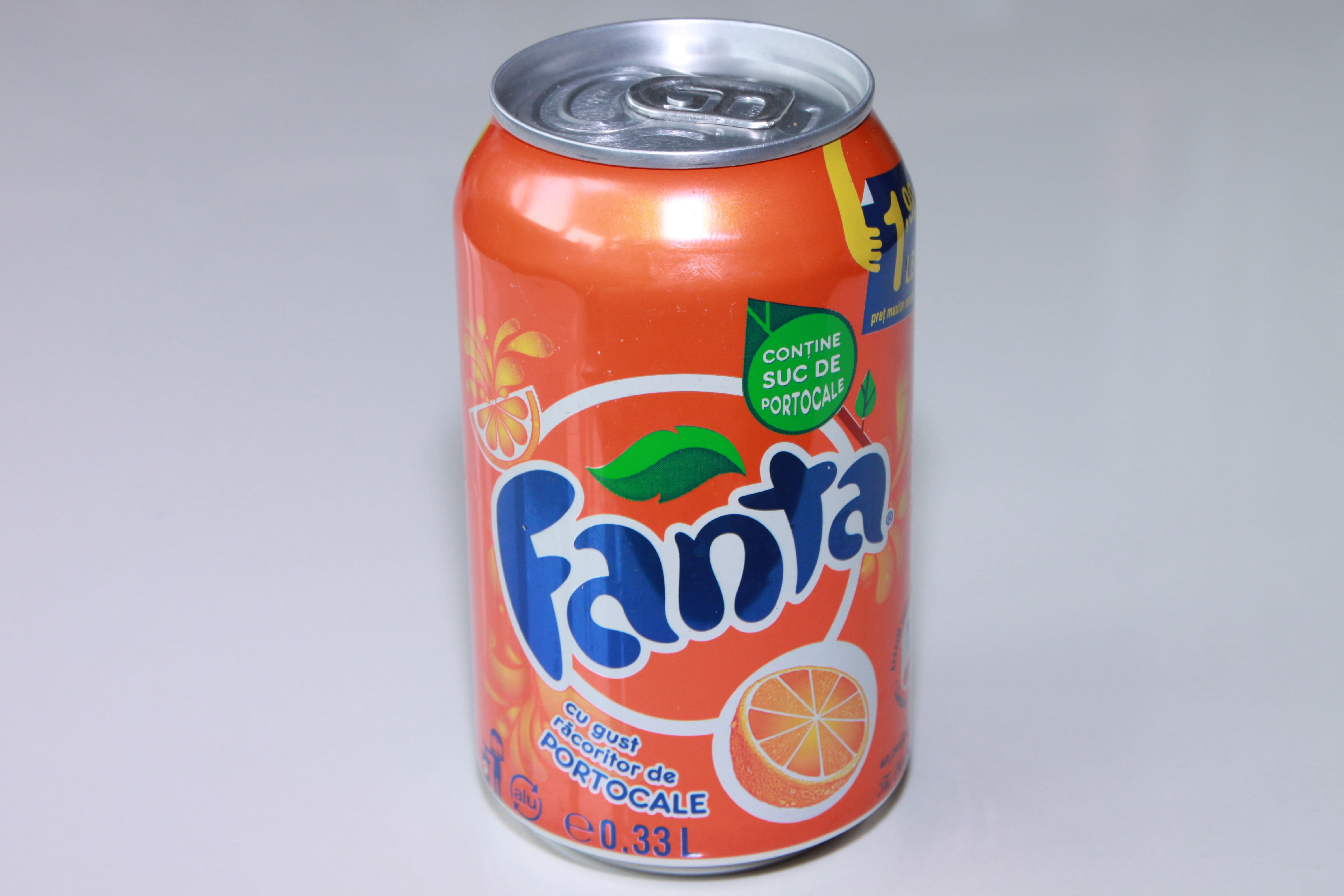 communication, bottle, 4K, aluminum, fanta, studio shot, no people, still life, juice, editorial, indoors, soda, text, container, Aluminum, creativity, HD Wallpaper