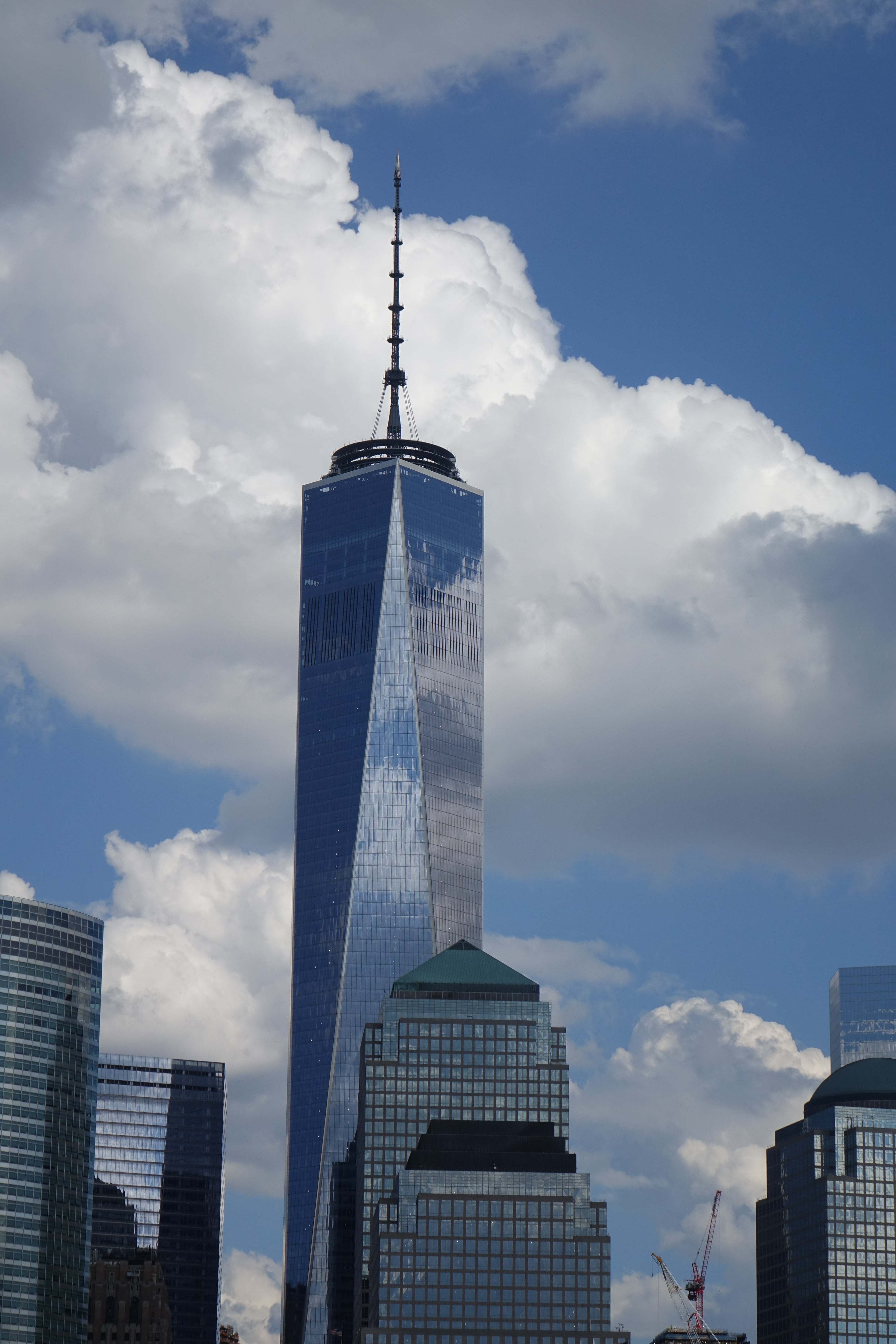 skyline, day, travel, tower, outdoors, architecture, financial district, modern, tall - high, nature, ny, low angle view, office, 5K, building exterior, Phone HD Wallpaper