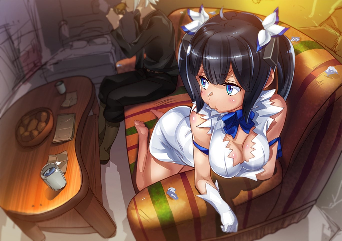Anime, Is It Wrong to Try to Pick Up Girls in a Dungeon?, Hestia (DanMachi), Bell Cranel, 720P, HD Wallpaper