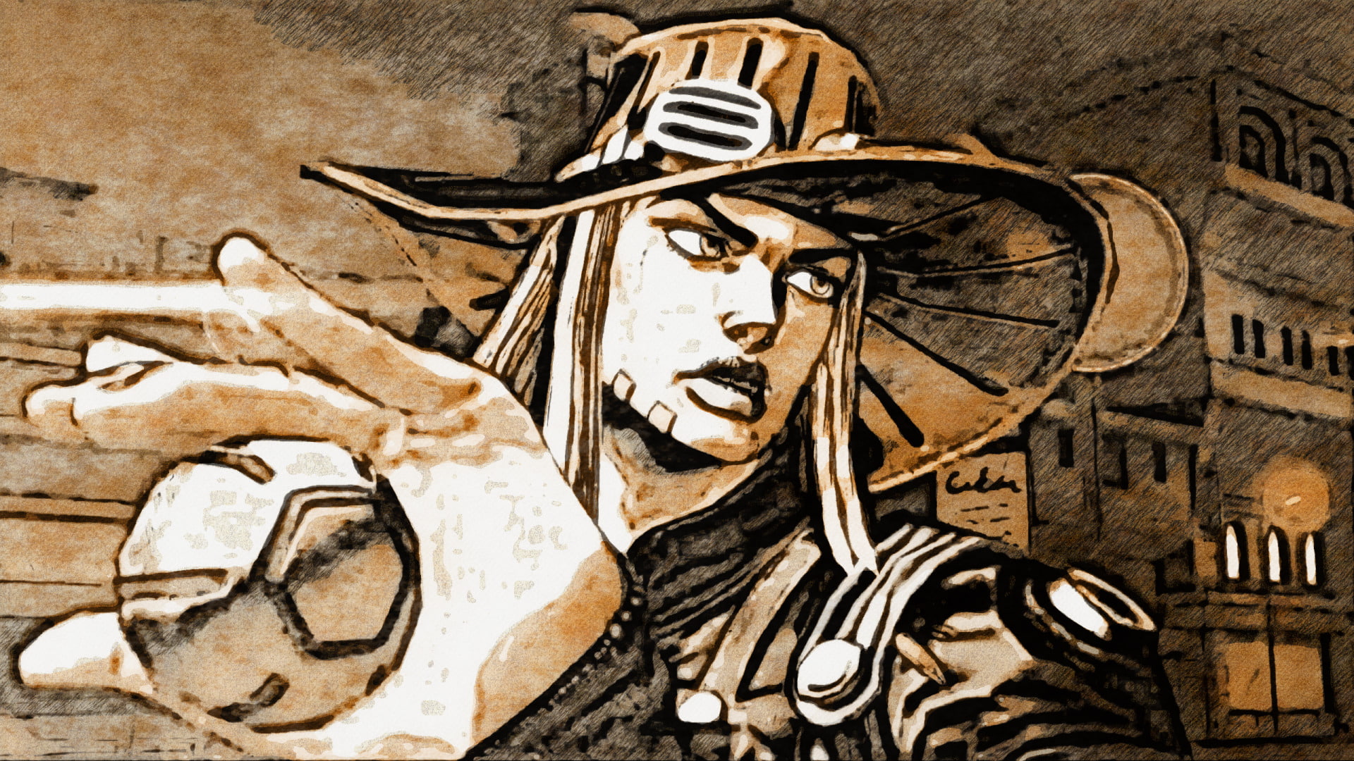 Anime, Jojos Bizarre Adventure, 1080P, Gyro Zeppeli, HD Wallpaper