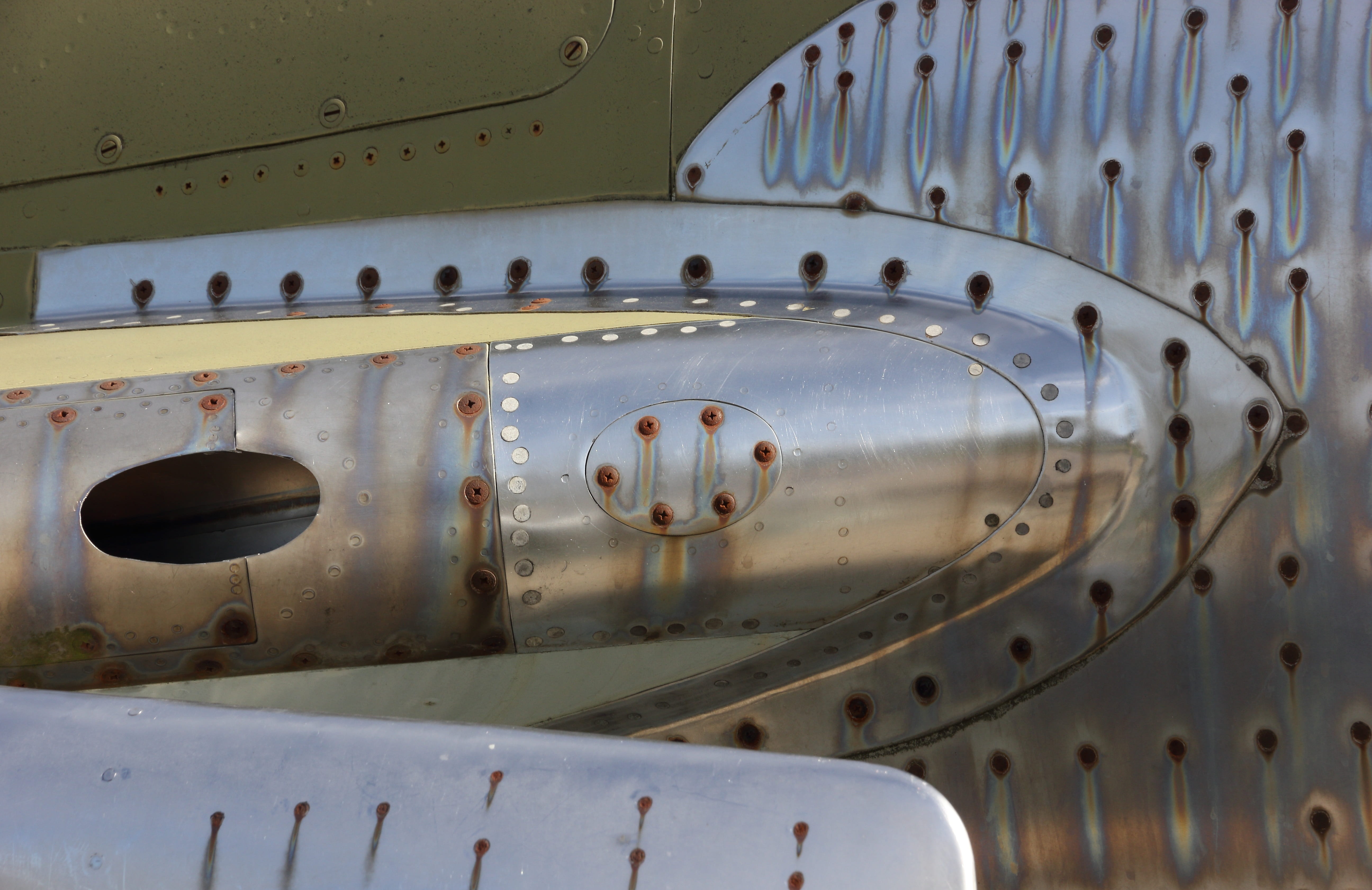 transportation, full frame, metal, panel, metallic, corrosion, air vehicle, navy, travel, airport, commercial airplane, plane, outdoors, backgrounds, museum, HD Wallpaper