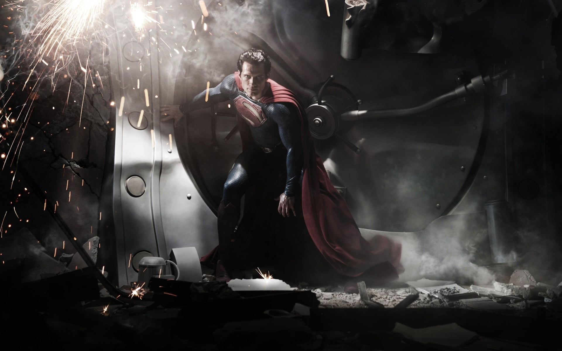 male, one person, food, Superman, men, dc, cloak, lighting equipment, celebration, front view, real people, event, smoke - physical structure, table, sparks, HD Wallpaper