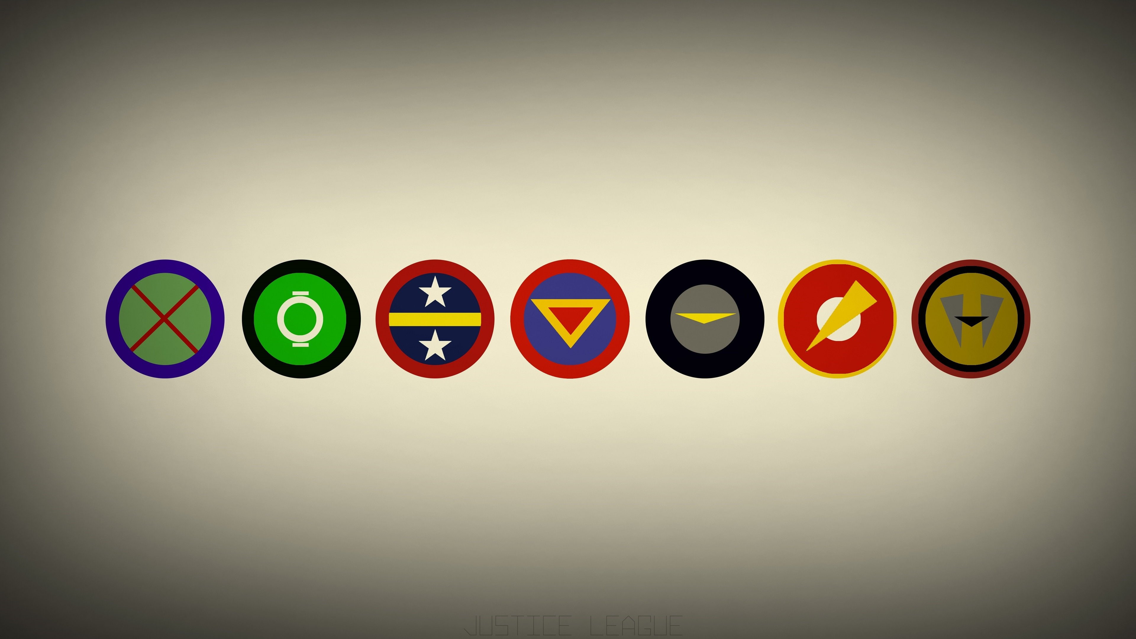 4K, wonder woman aquaman green lantern martian manhunter justice league batman the flash superman dc comics superhero logo, HD Wallpaper