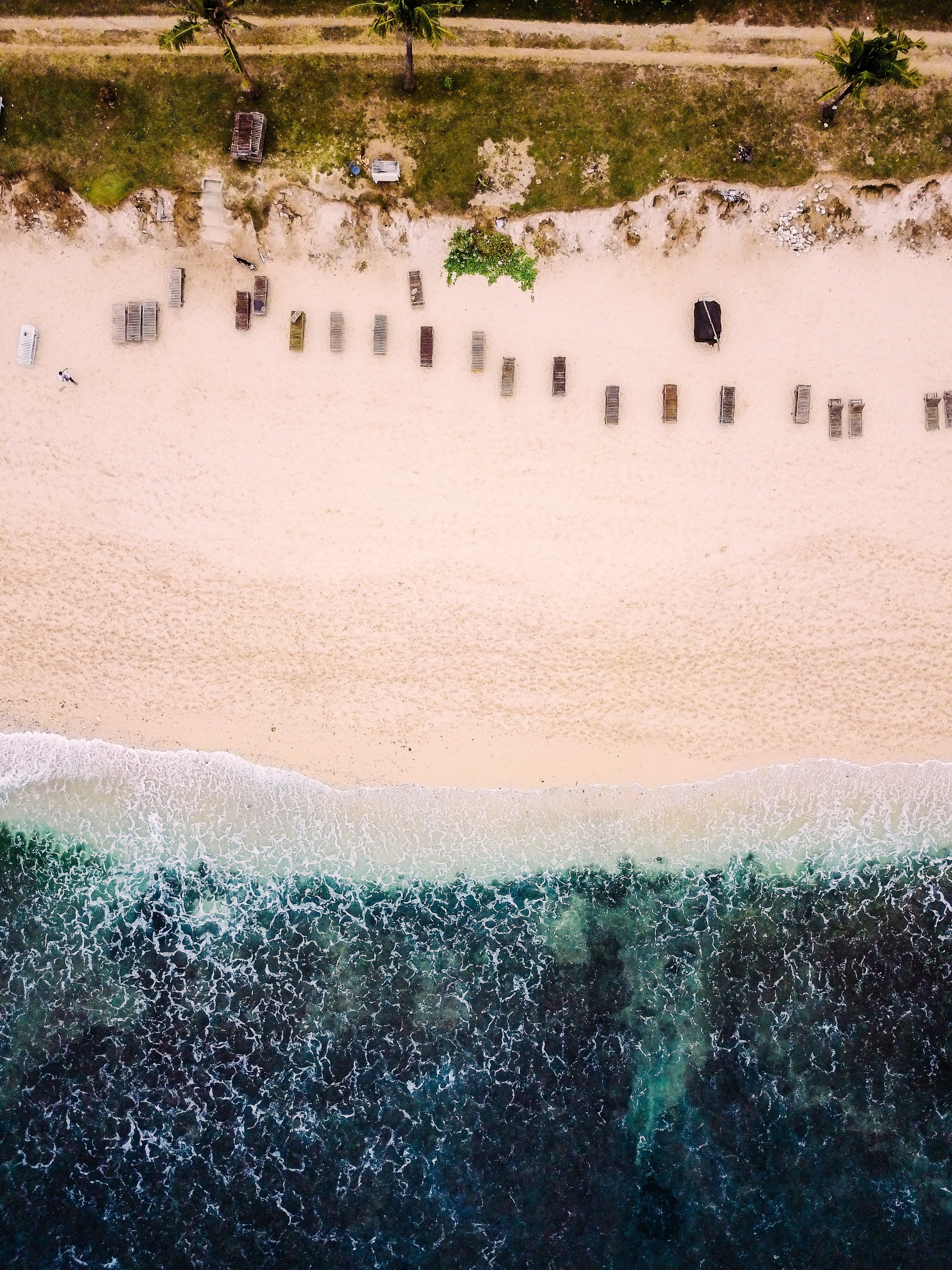 grass, people, incidental people, water, land, outdoors, landscape, real people, nature, wet, environment, agriculture, high angle view, beach, plant, group of people, Phone HD Wallpaper