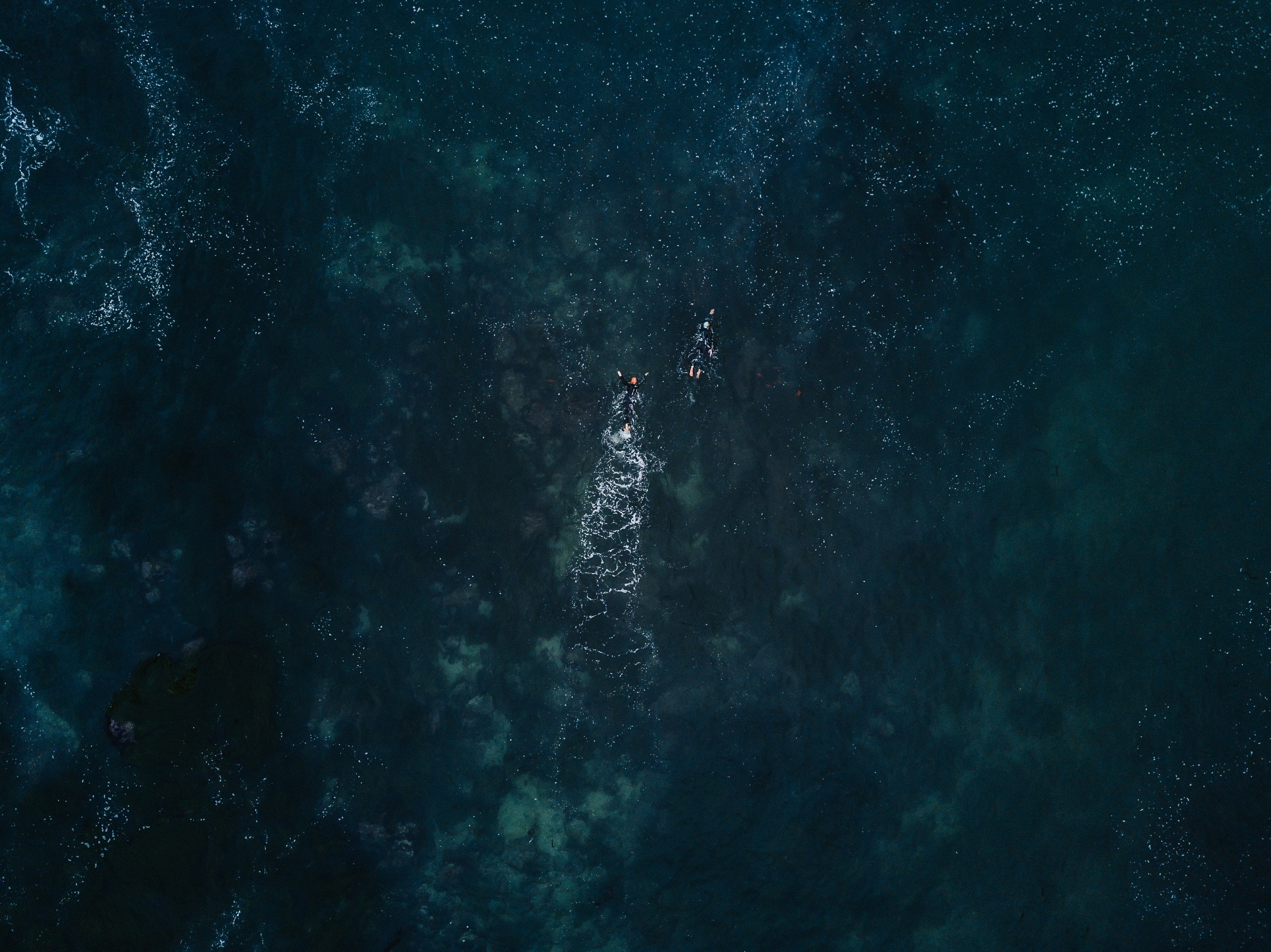 drone photo, water, nature, 2K, HD Wallpaper