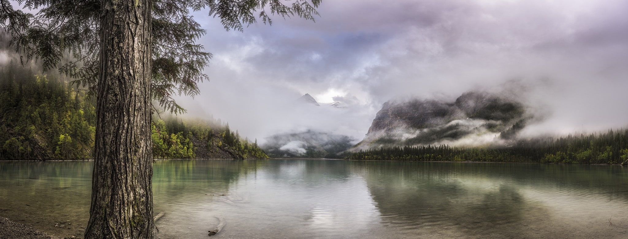 cloud - sky, mist, nature, sky, clouds, fog, mountain, no people, outdoors, tranquility, power in nature, environment, mountains, Canada, day, reflection, HD Wallpaper